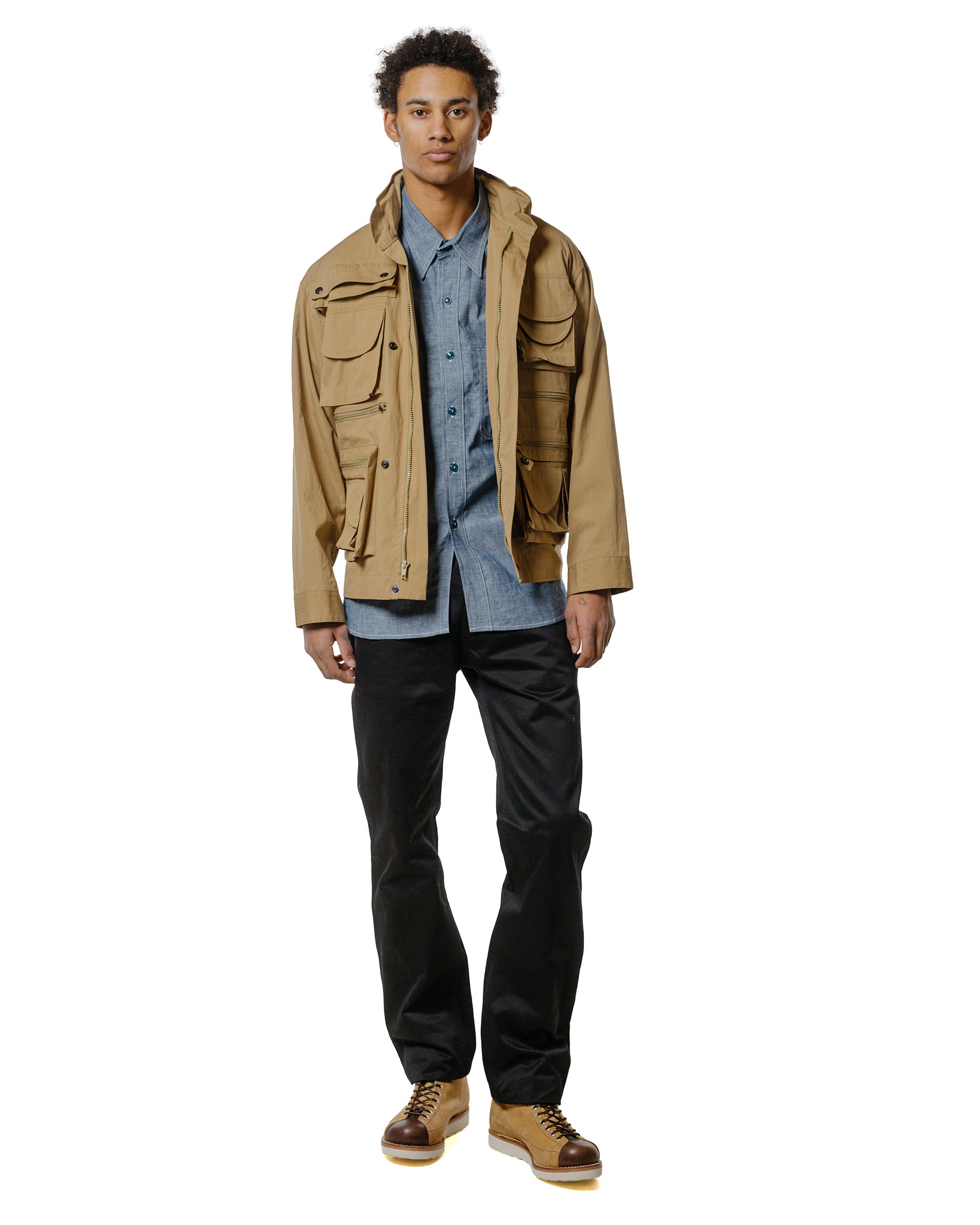 The Real McCoy's MS25005 U.S. Navy Chambray Shirt S/S (Modify) Light Blue