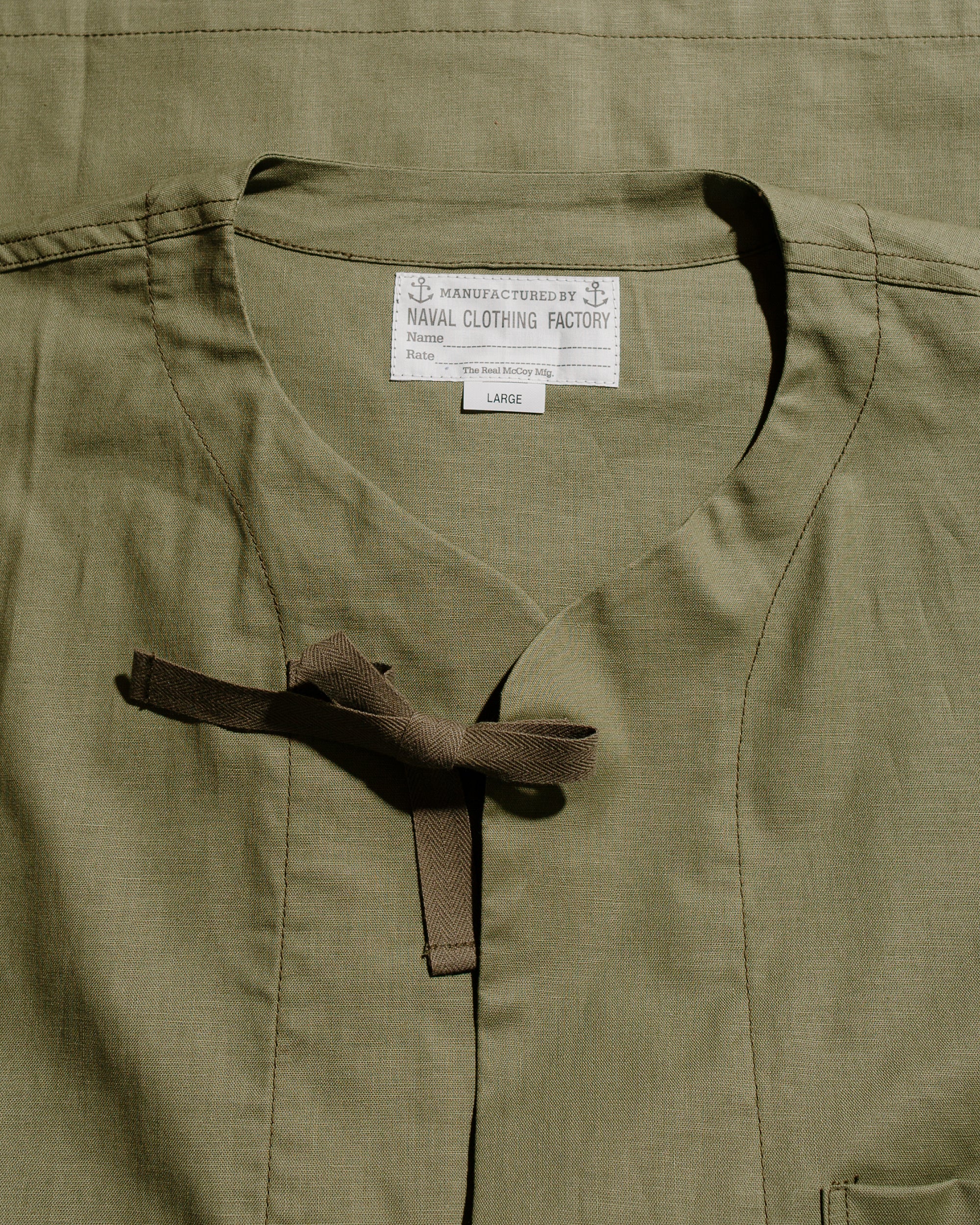 The Real McCoy's MS25008 USN Medical Department Sleeping Shirt Olive