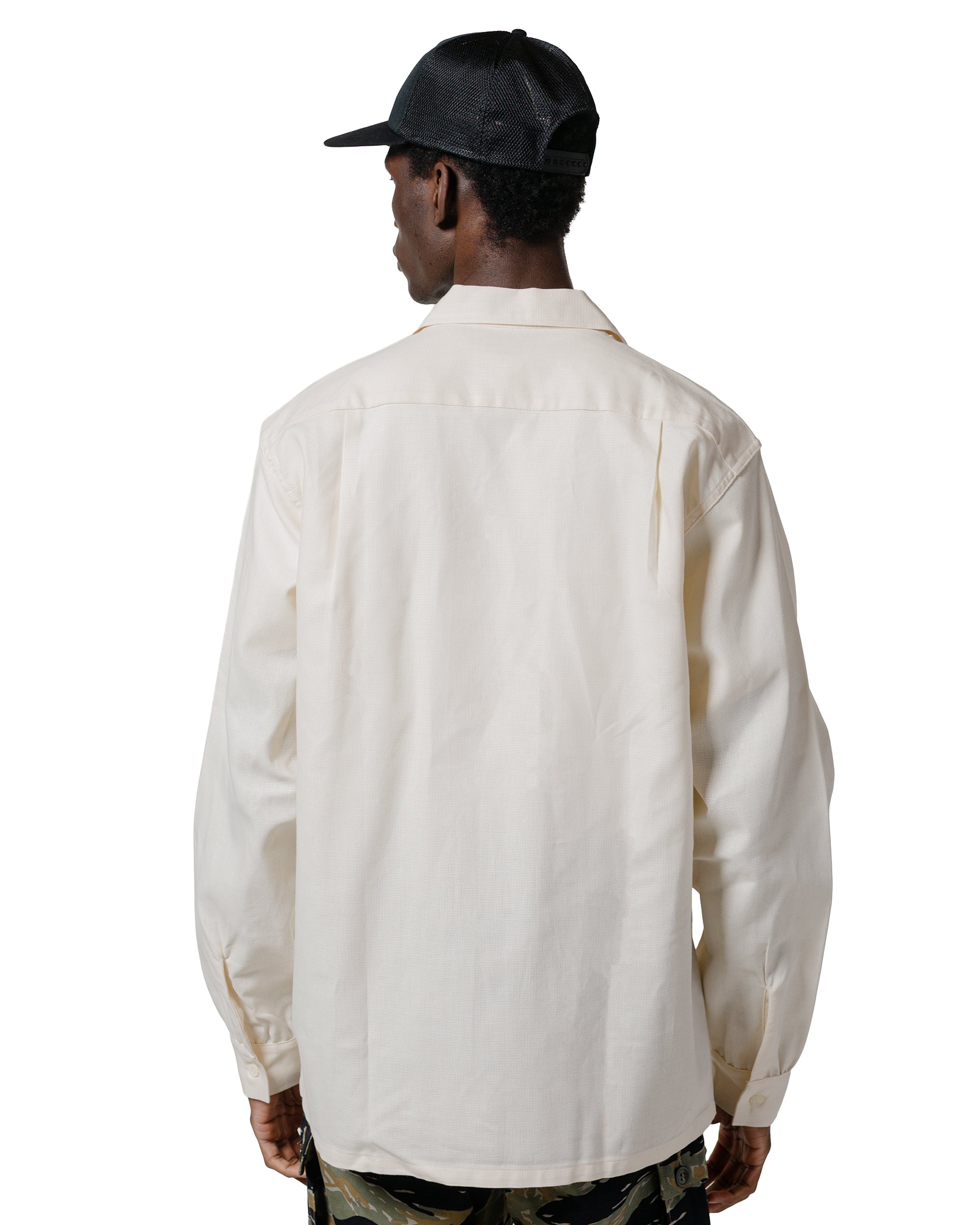 The Real McCoy's MS25010 Joe McCoy Panama Shirt L/S Milk