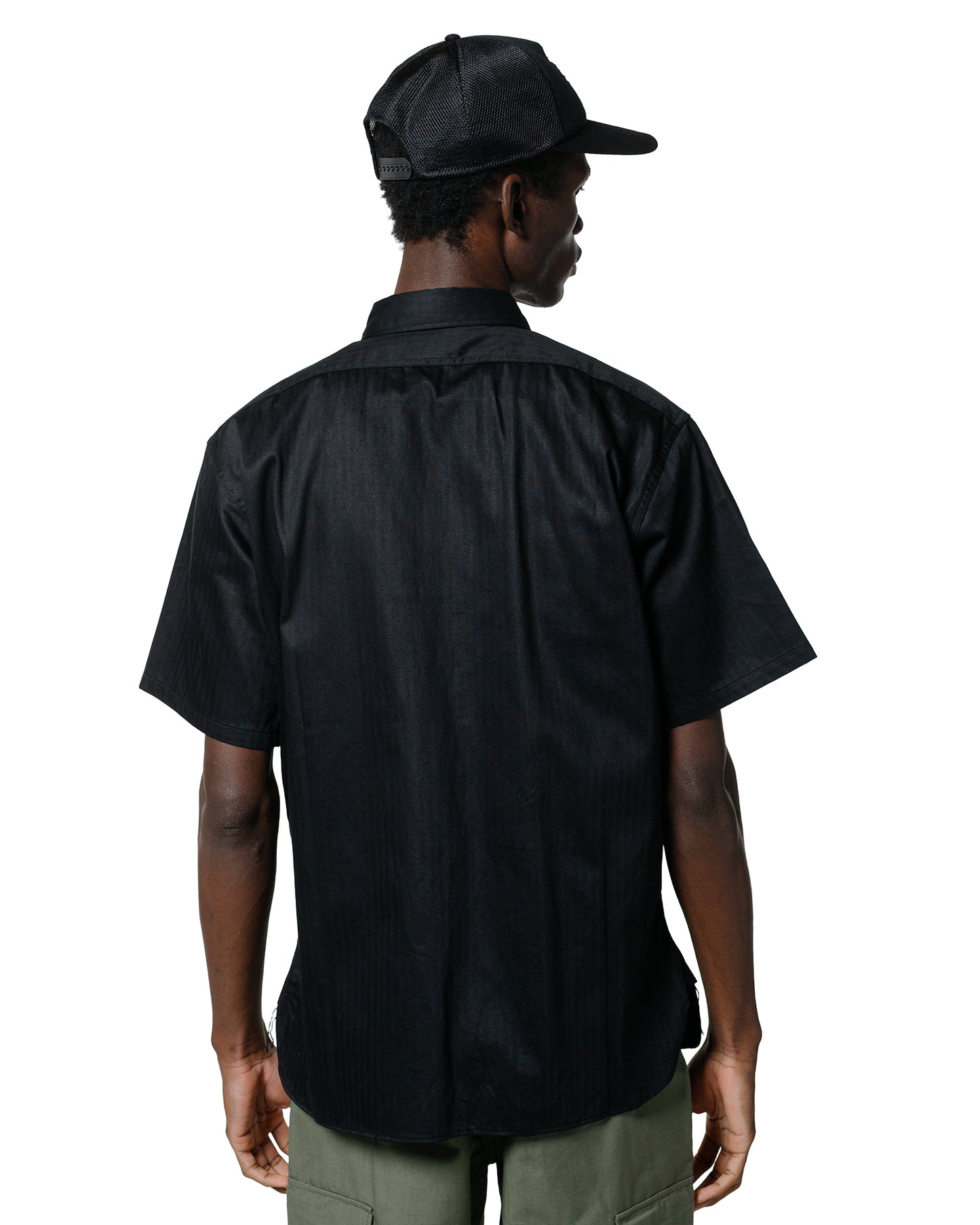 The Real McCoy's MS25013 8HU HBT Work Shirt S/S Black
