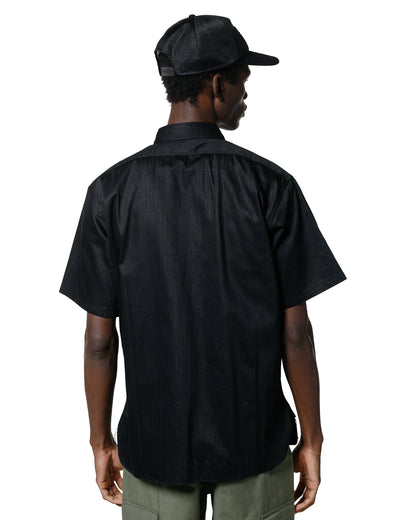 The Real McCoy's MS25013 8HU HBT Work Shirt S/S Black