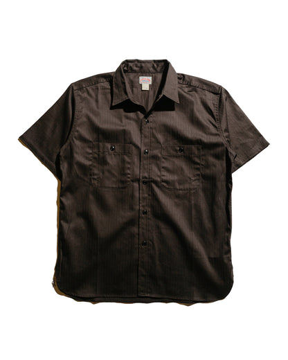 The Real McCoy's MS25013 8HU HBT Work Shirt S/S Steel