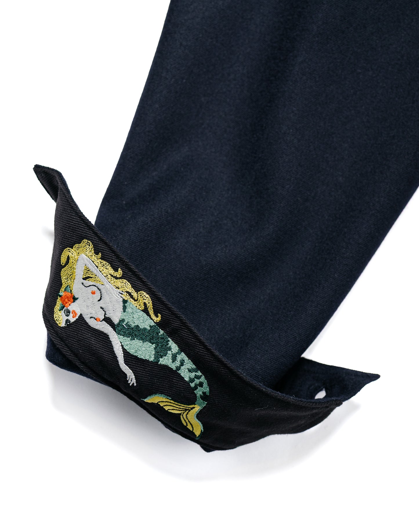 The Real McCoy's MS25102 U.S.N. Wool Blue Flannel Shirt / U.S.S. Brooklyn Navy