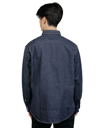 The Real McCoy's MS25107 Denim Western Shirt / Ridge Slant Indigo