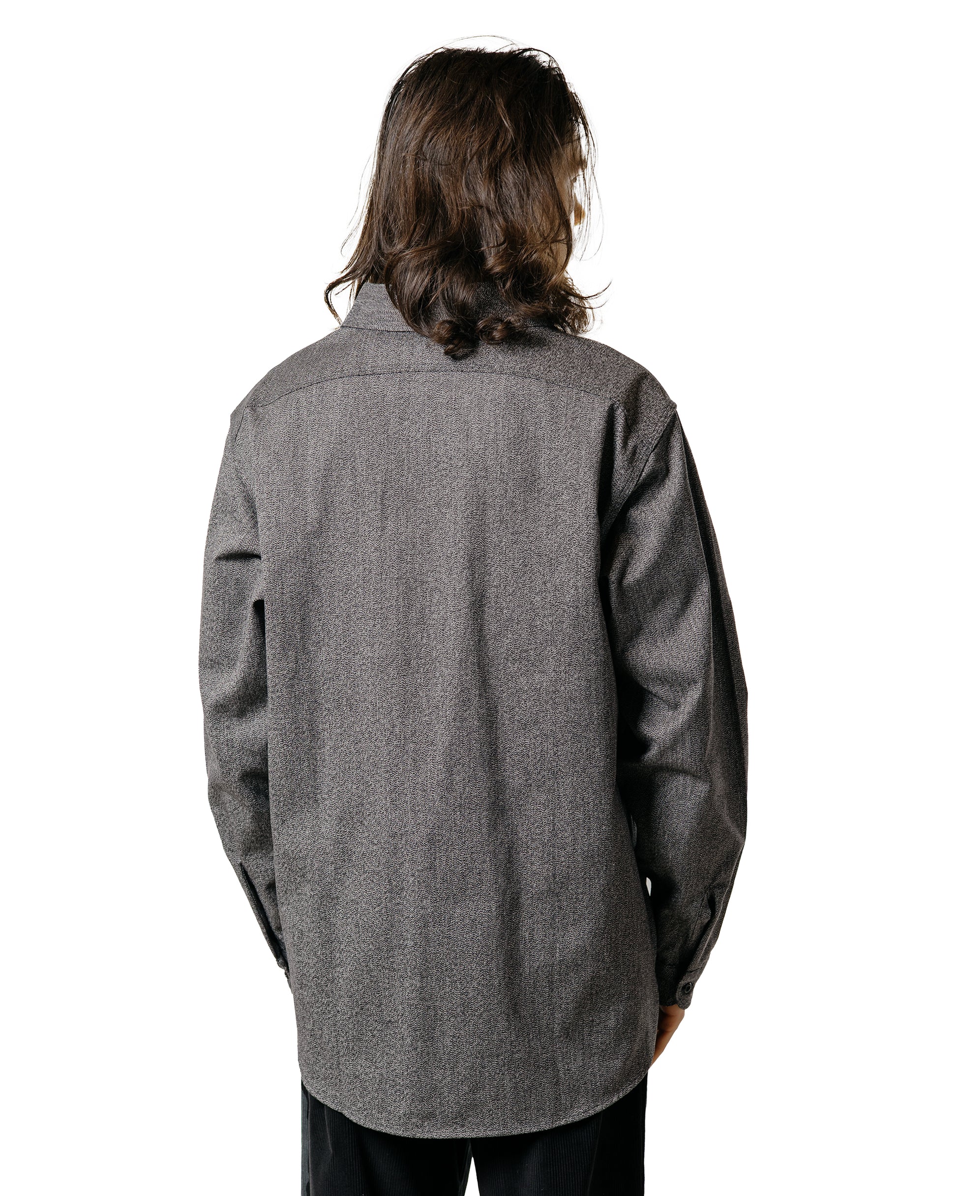 The Real McCoy's MS25109 8HU Cigarette Pocket Mock-Twist Chambray Work Shirt Black