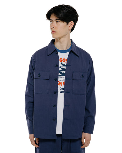 The Real McCoy's MS26003 Shirt, Man's, Missile Combat Crew Blue