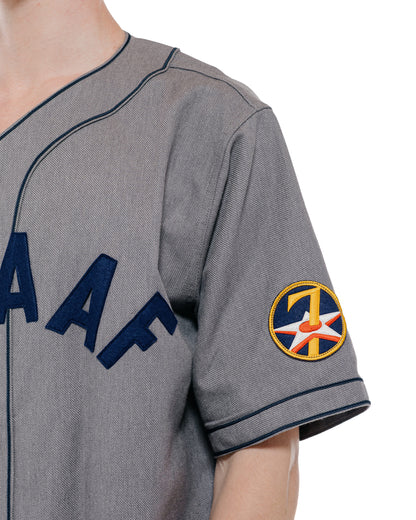 The Real McCoy's MS26006 Baseball Uniform Shirt / 7th AAF Gray