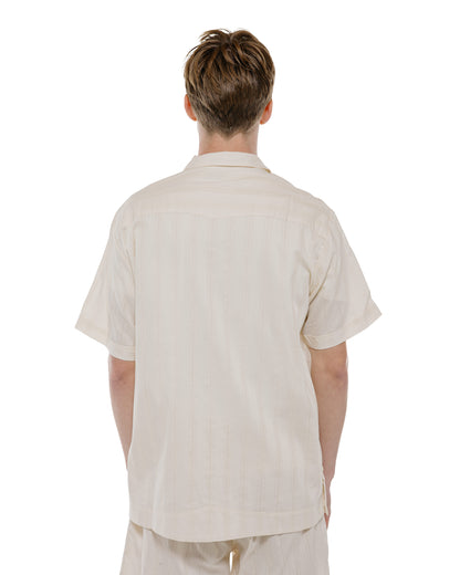 The Real McCoy's MS26007 Joe McCoy Cuban Shirt S/S Ecru