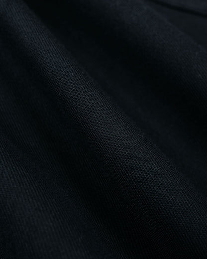 The Real McCoy's MS26008 Open Collar Rayon Shirt Black