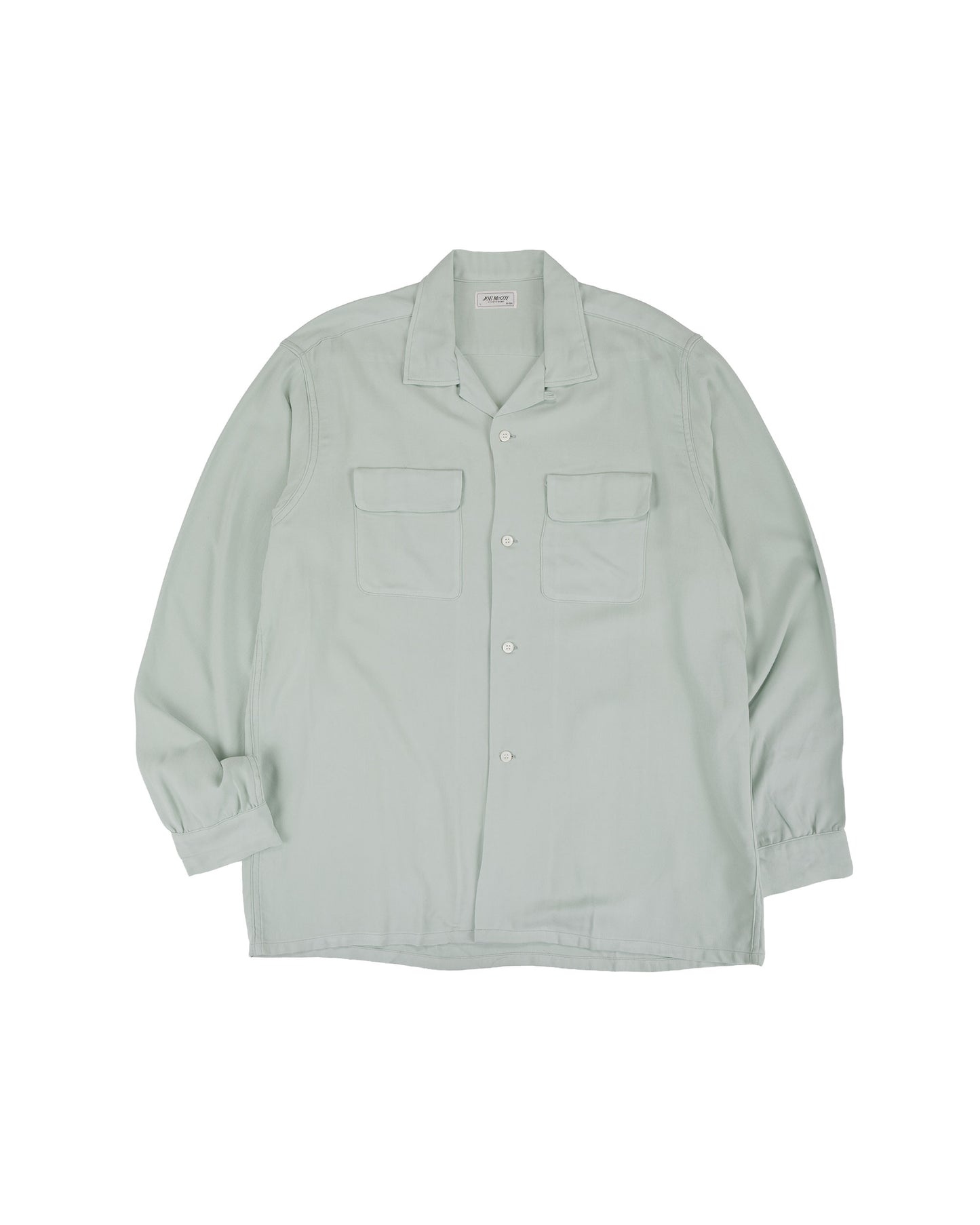 The Real McCoy's MS26008 Open Collar Rayon Shirt Mint