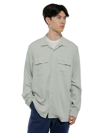 The Real McCoy's MS26008 Open Collar Rayon Shirt Mint