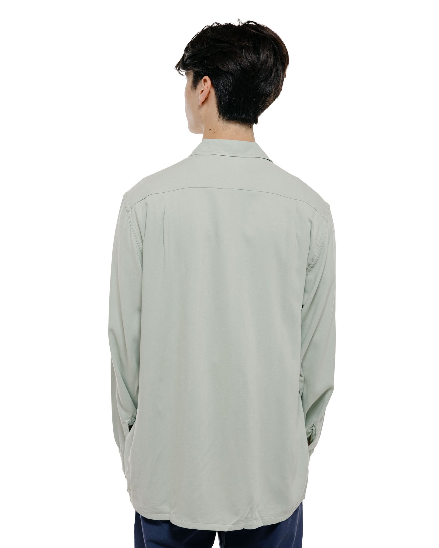 The Real McCoy's MS26008 Open Collar Rayon Shirt Mint