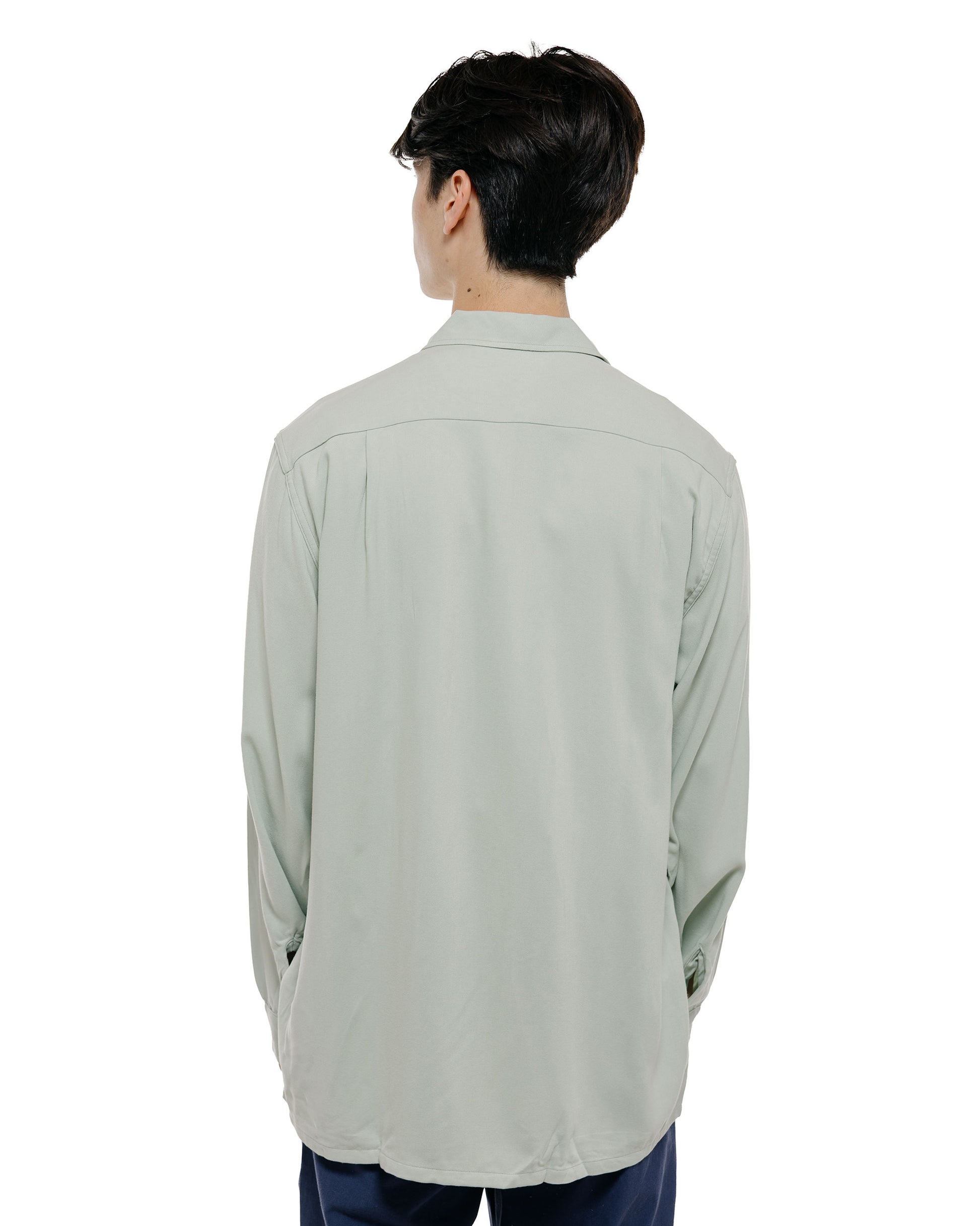 The Real McCoy's MS26008 Open Collar Rayon Shirt Mint