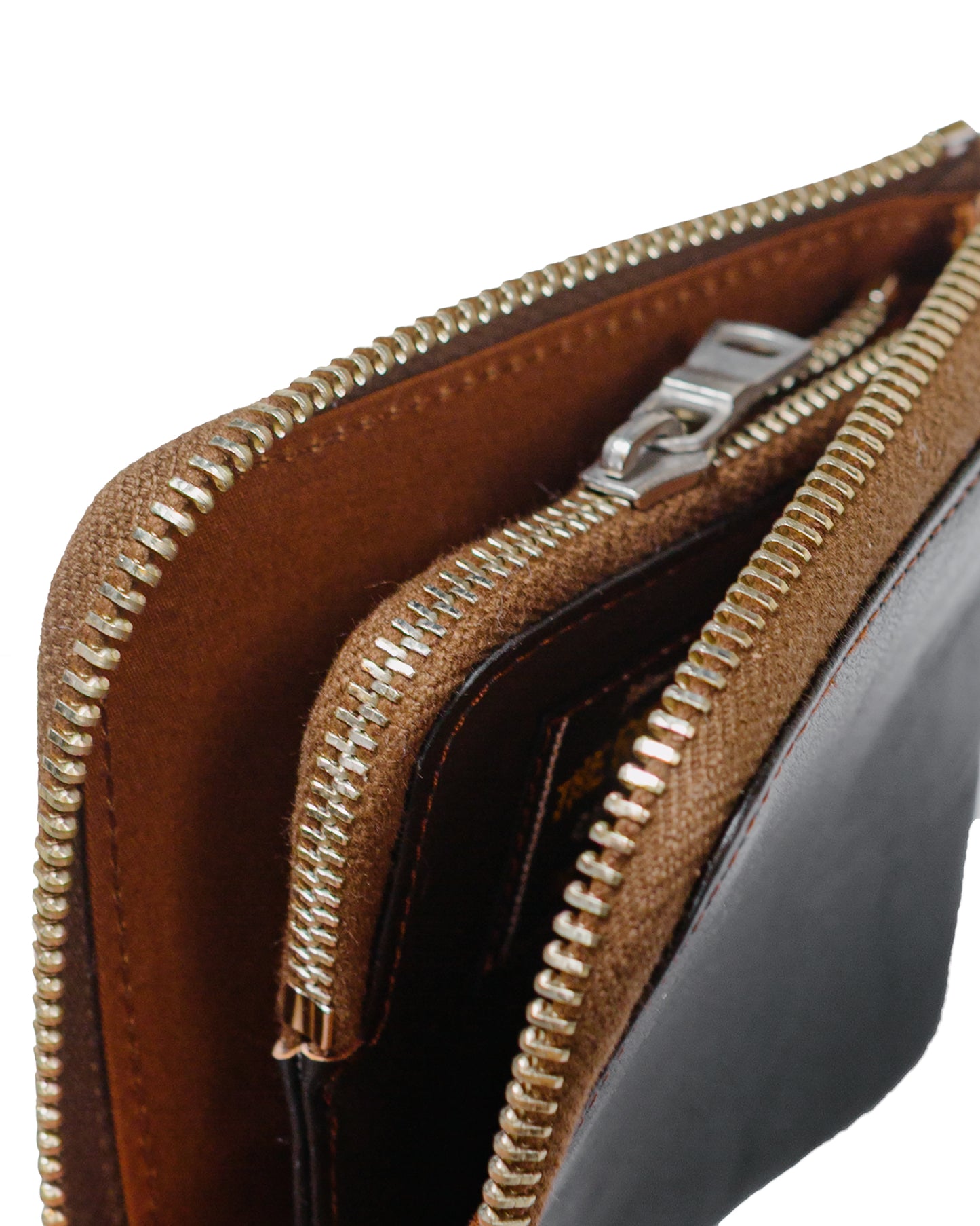 The Real McCoy's MW17100 McCoy's Horsehide Wallet Seal Brown