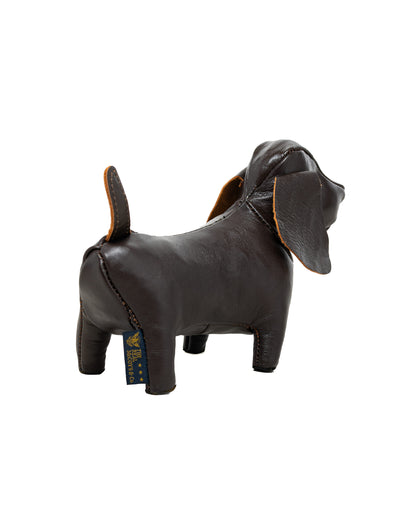 The Real McCoy's MW26002 Handcrafted Horsehide Animals / Dachshund Brown