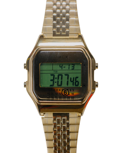 Timex MM6 Maison Margiela Digital T80 34mm Gold-Tone Gift Set
