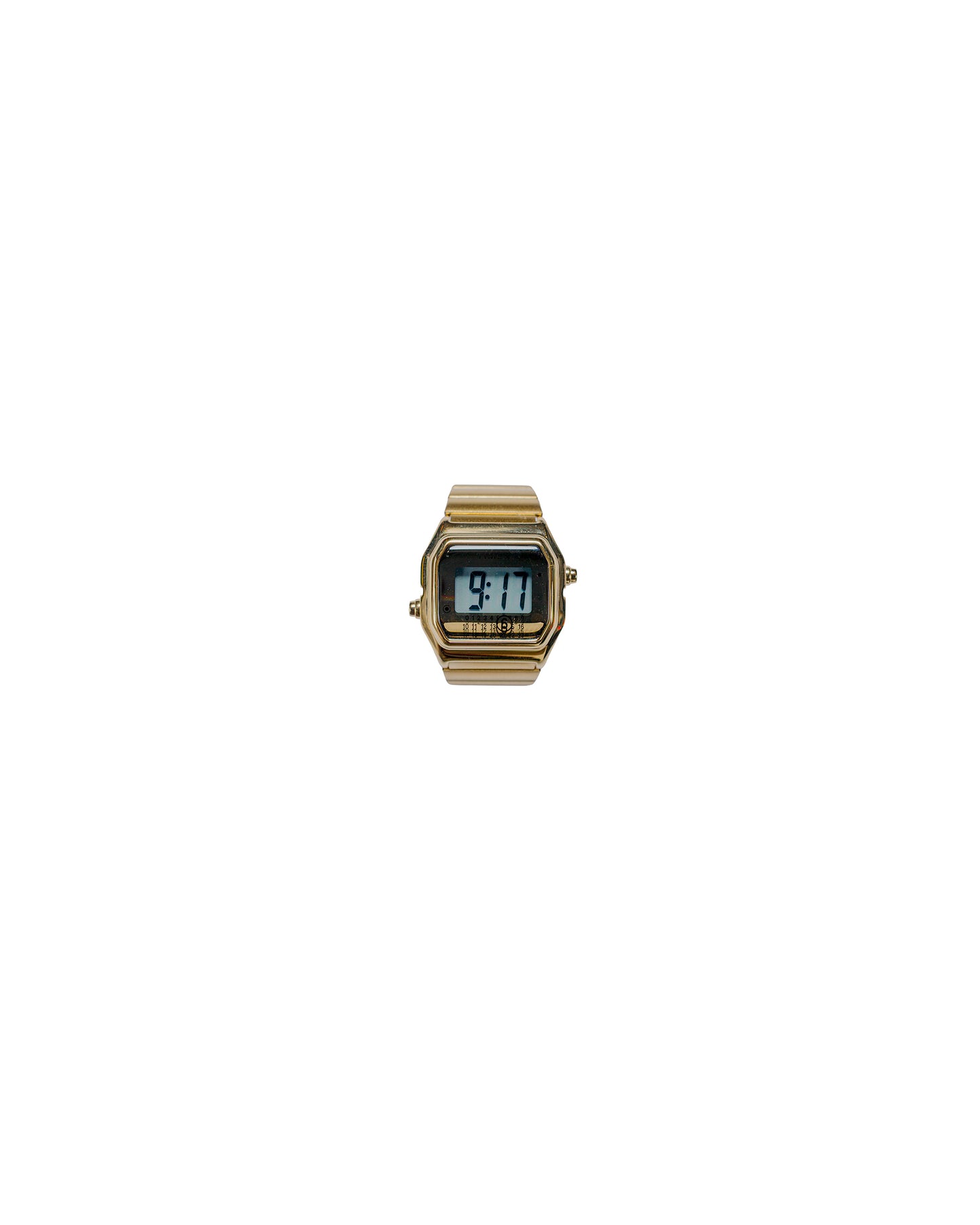 Timex MM6 Maison Margiela Digital T80 Gold-Tone Ring Watch SM