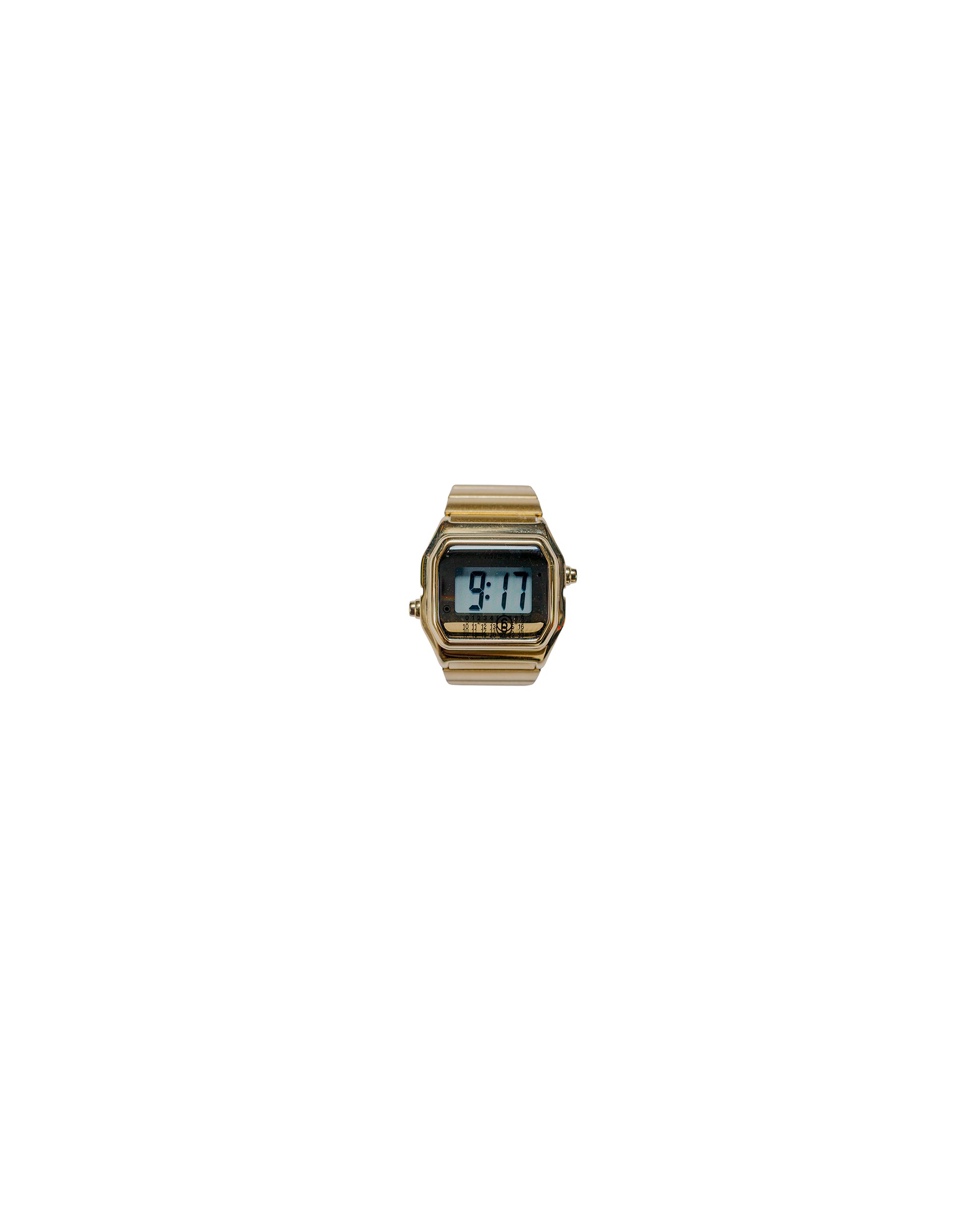 Timex MM6 Maison Margiela Digital T80 Gold-Tone Ring Watch SM