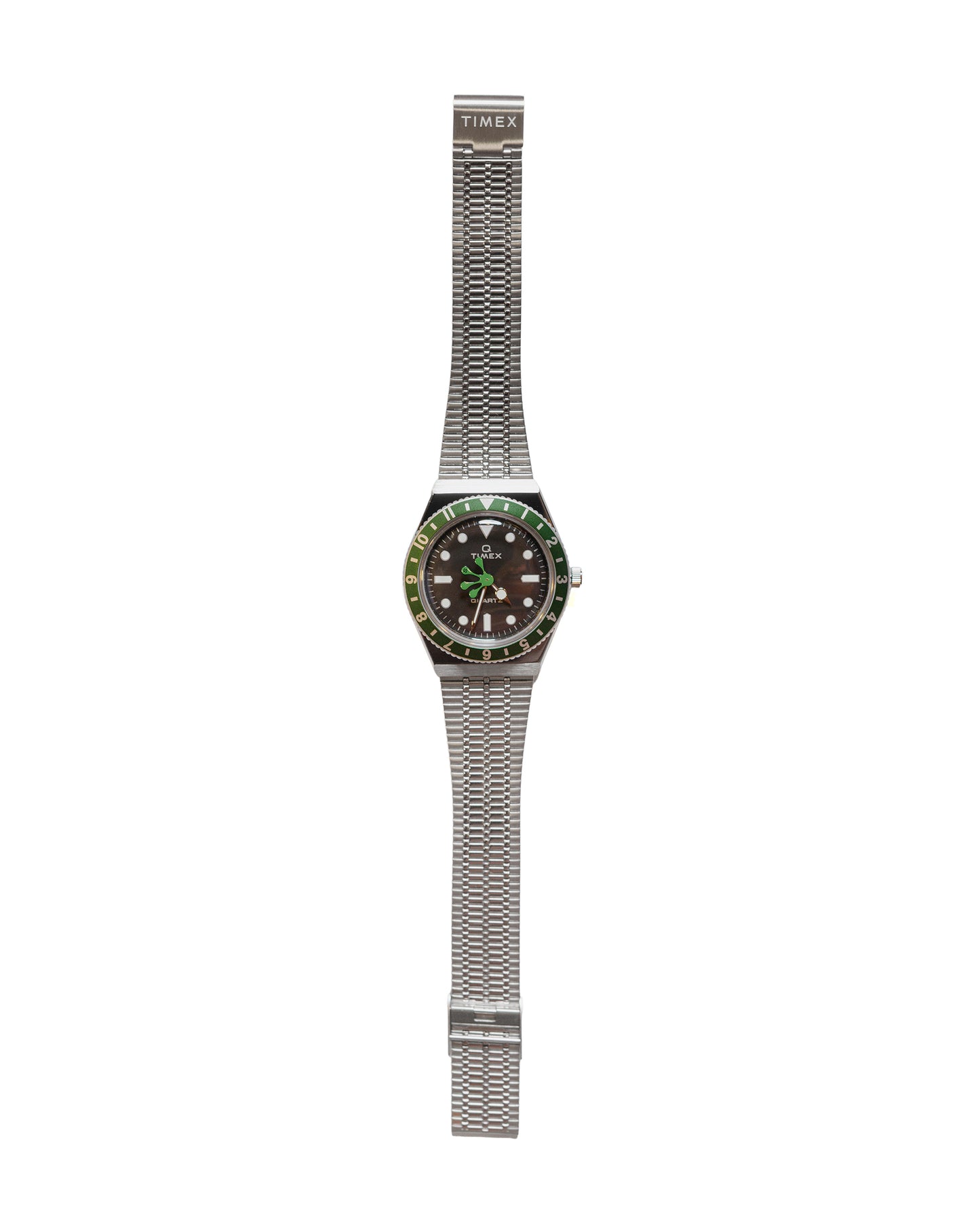 Q Timex Reissue 38mm Stainless Steel Bracelet Watch Green Shop