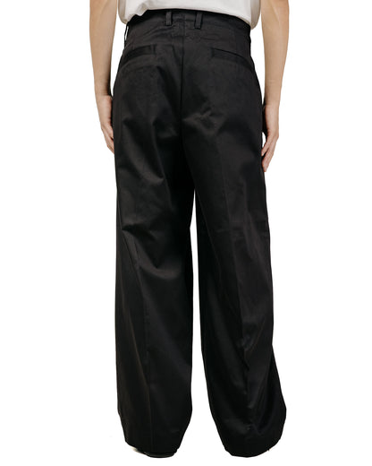 Universal Products 2Tuck Wide Chino Trouser Black