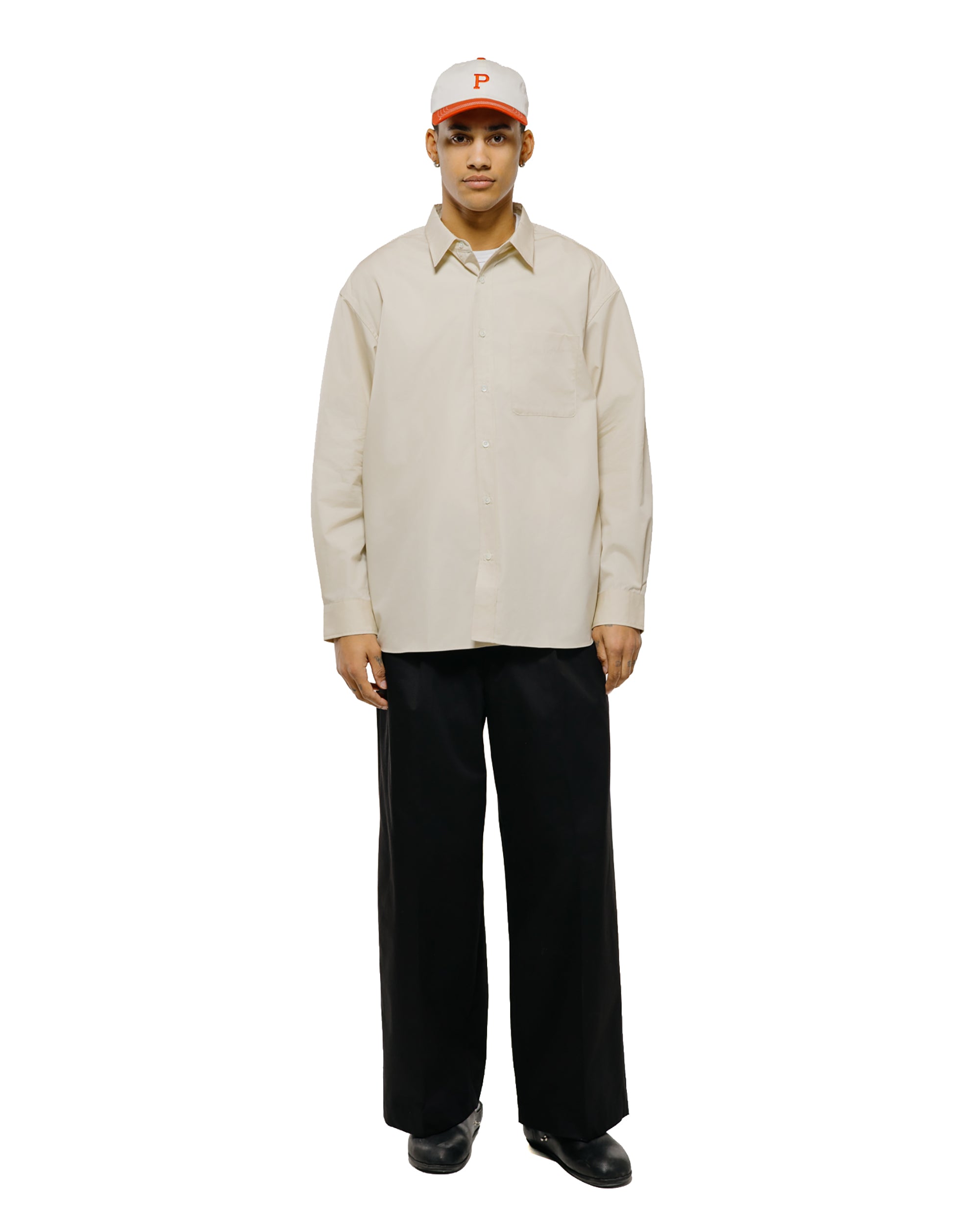 Universal Products 2Tuck Wide Chino Trouser Black