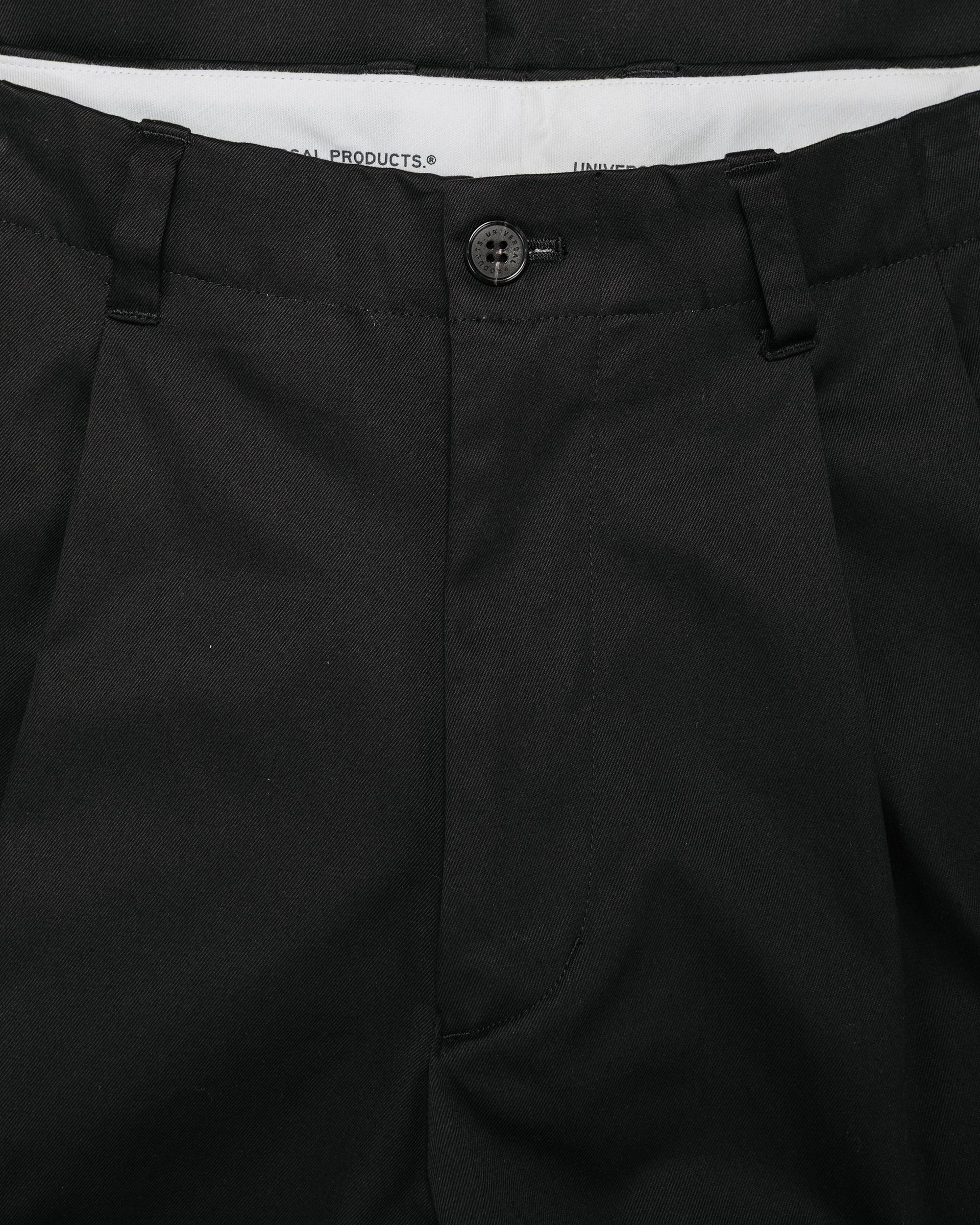 Universal Products 2Tuck Wide Chino Trouser Black
