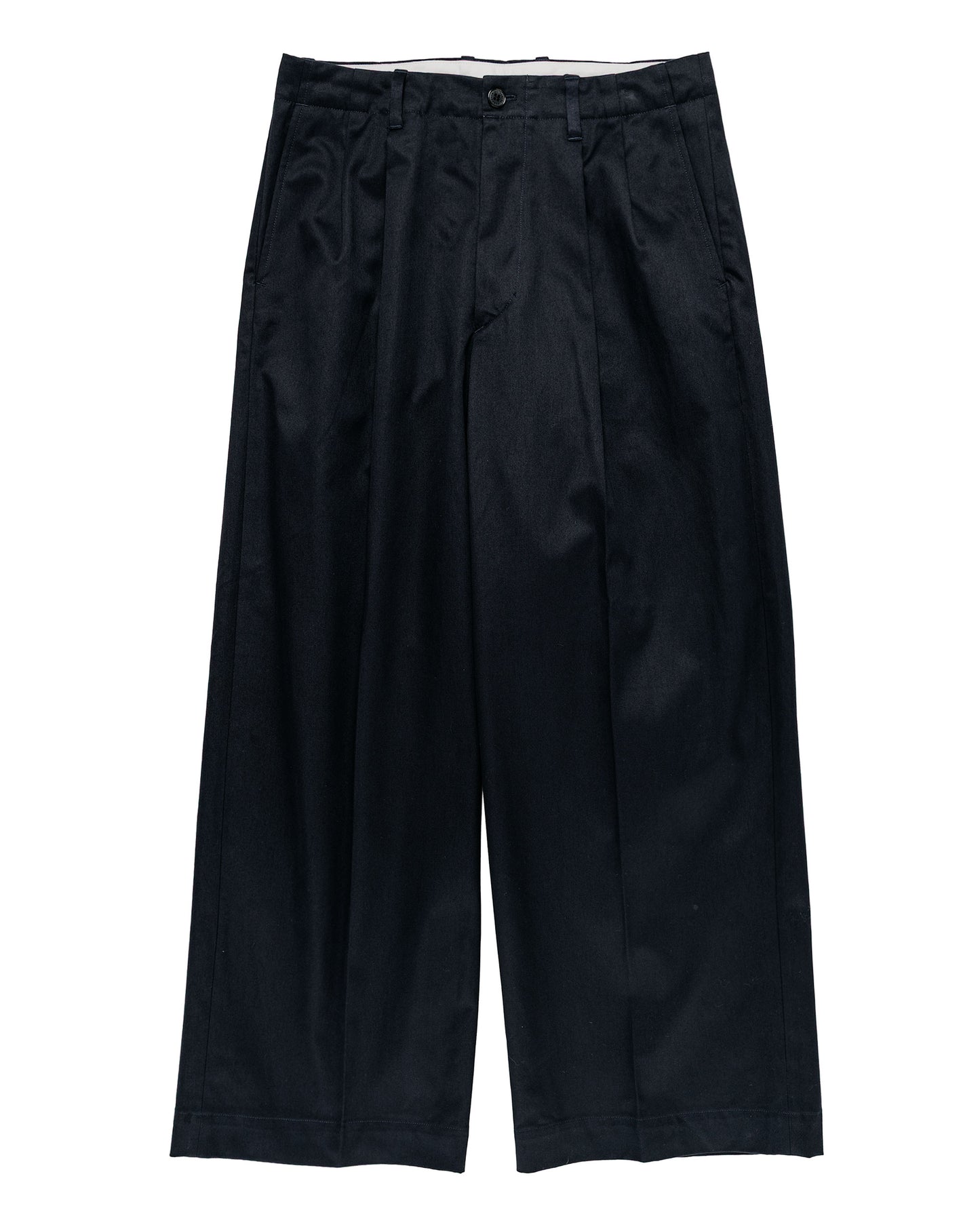 Universal Products 2Tuck Wide Chino Trouser Navy