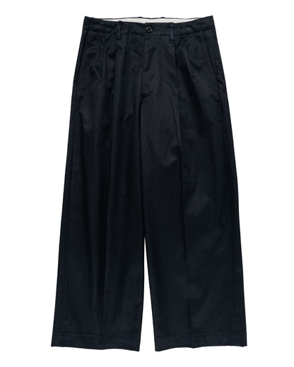 Universal Products 2Tuck Wide Chino Trouser Navy