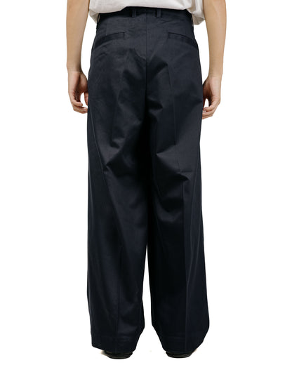 Universal Products 2Tuck Wide Chino Trouser Navy