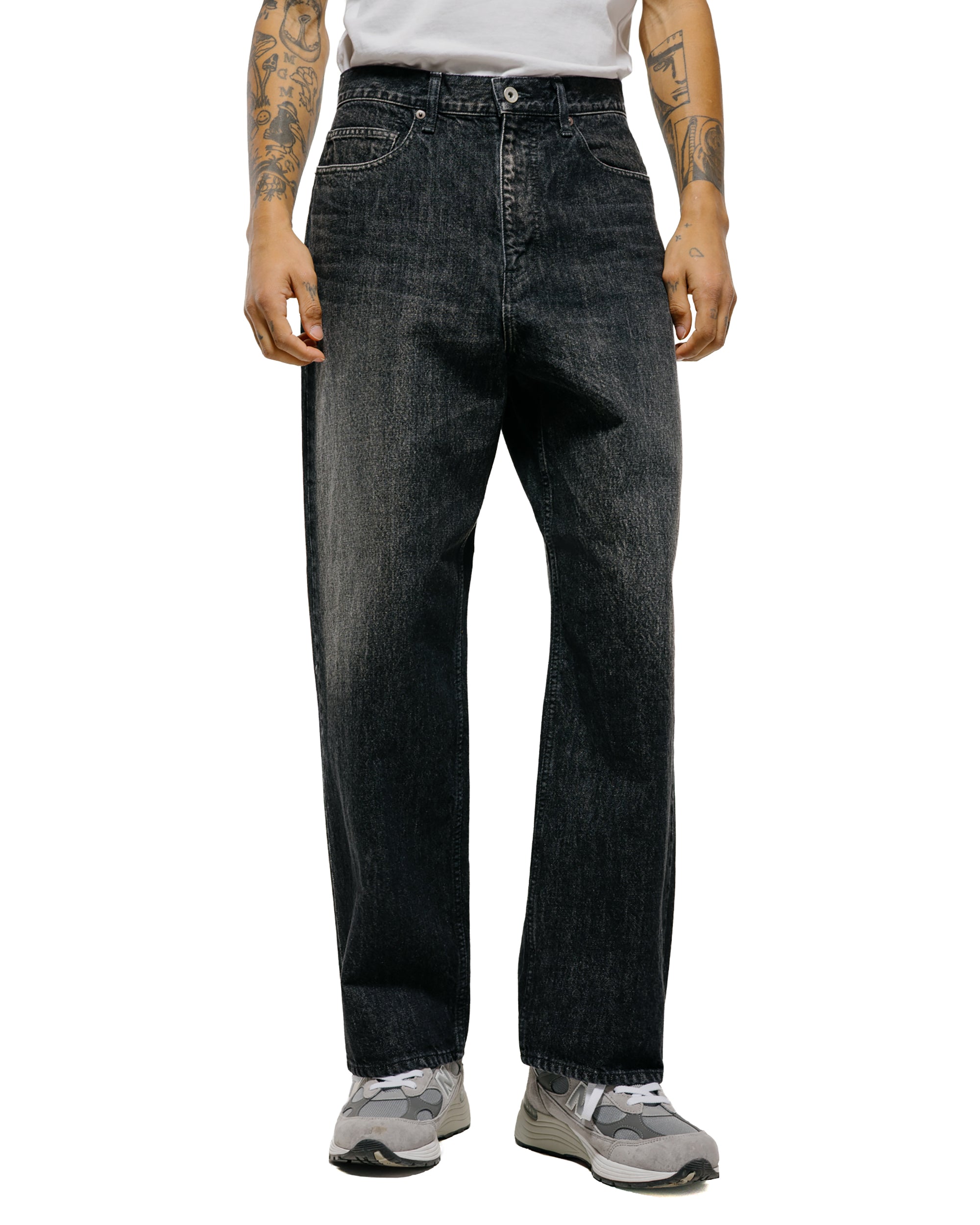 Universal Products 5Pocket Buggie Denim Pants Wash Black