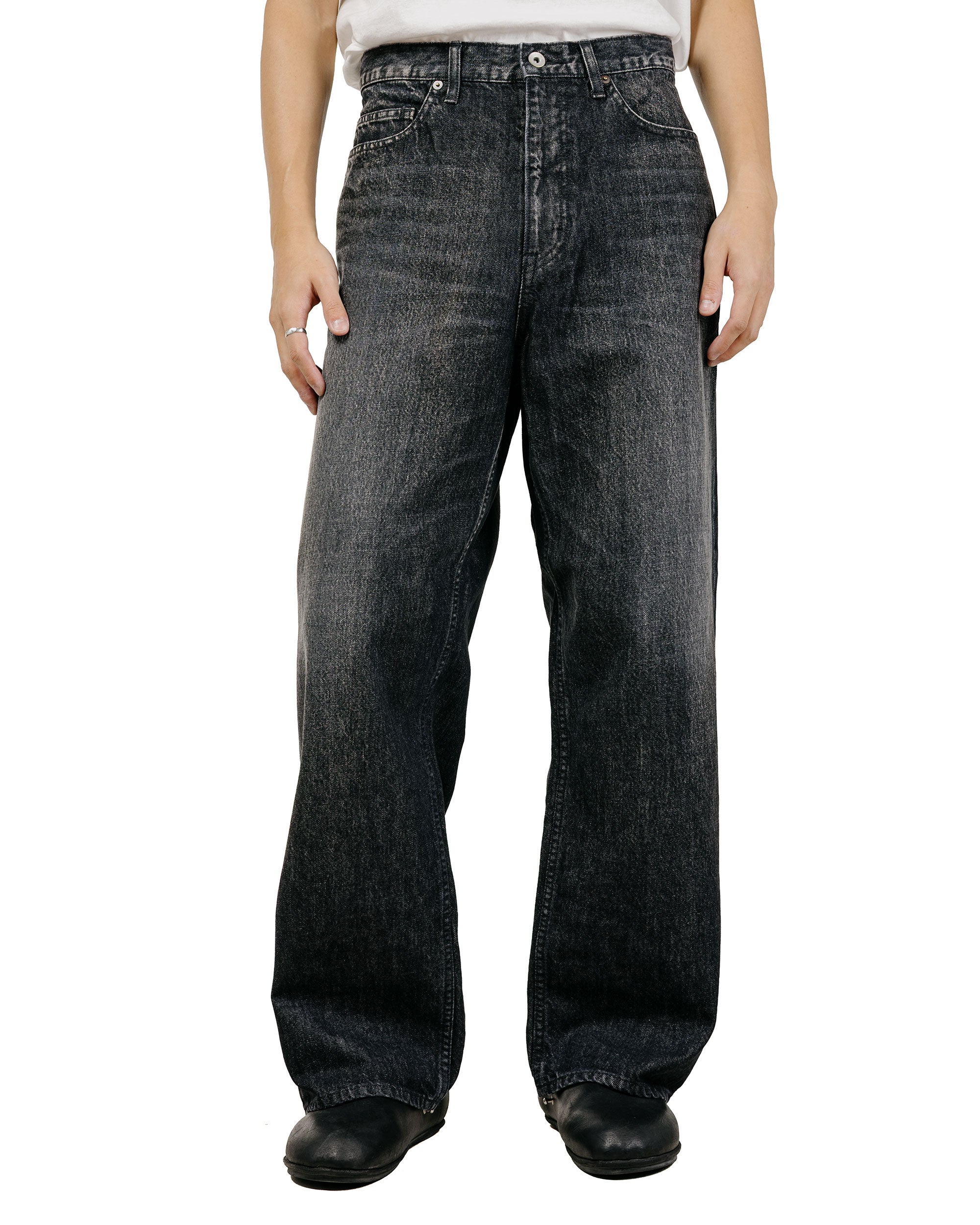 Universal Products 5Pocket Buggie Denim Pants Wash Black