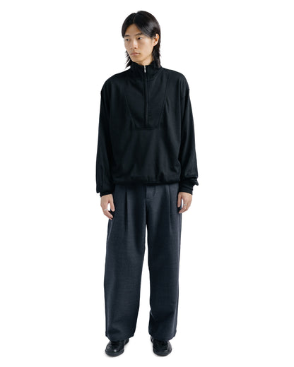 Universal Products Half Zip Wool Sweat Black