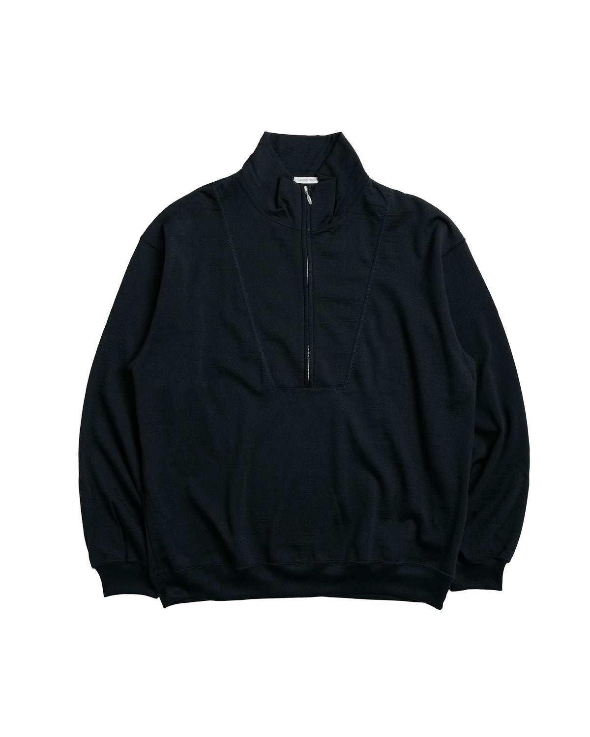 Universal Products Half Zip Wool Sweat Black