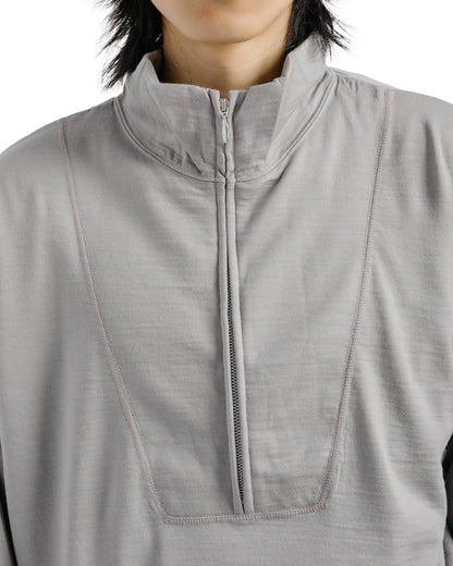 Universal Products Half Zip Wool Sweat Gray