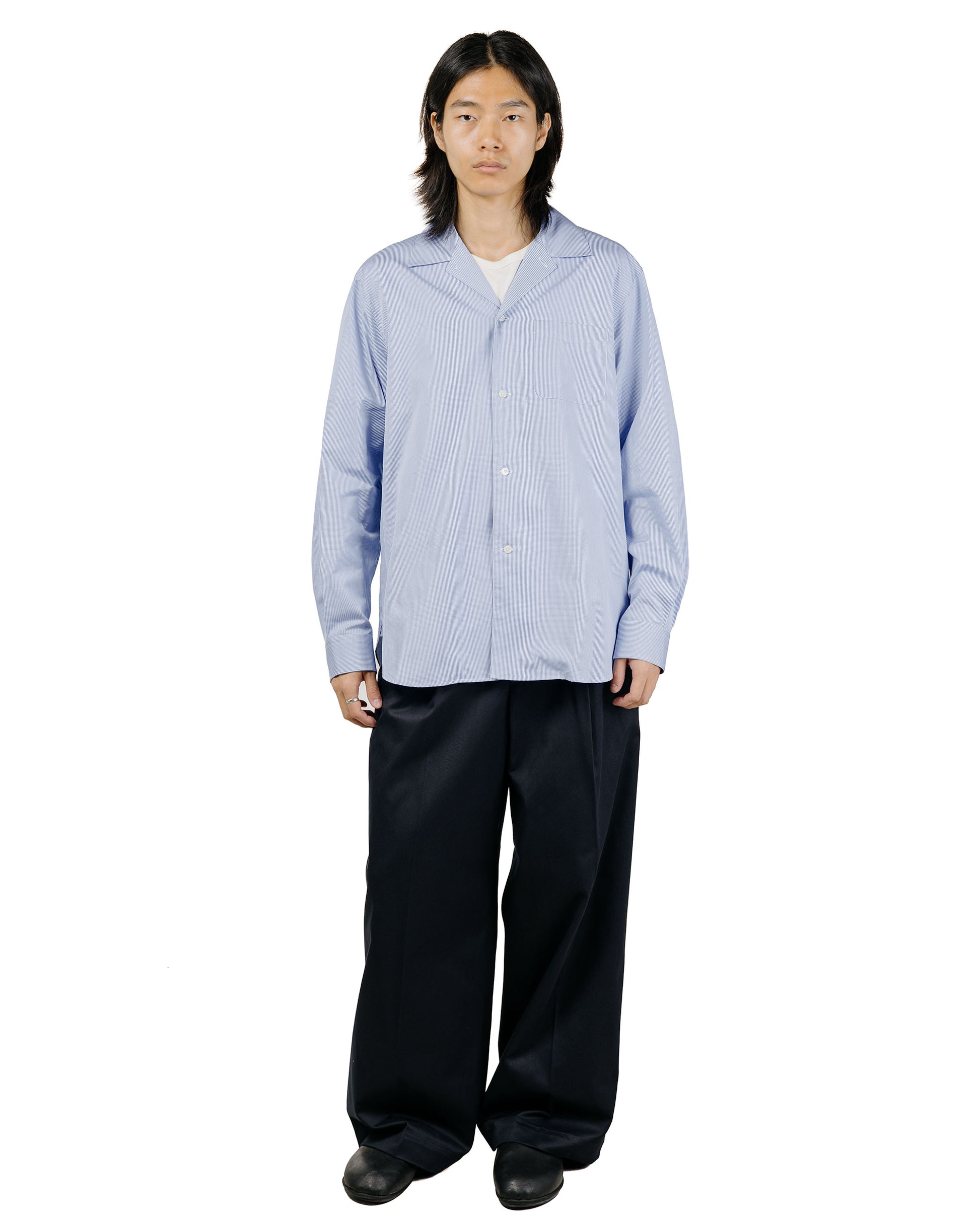 Universal Products L/S Dress Shirts Blue