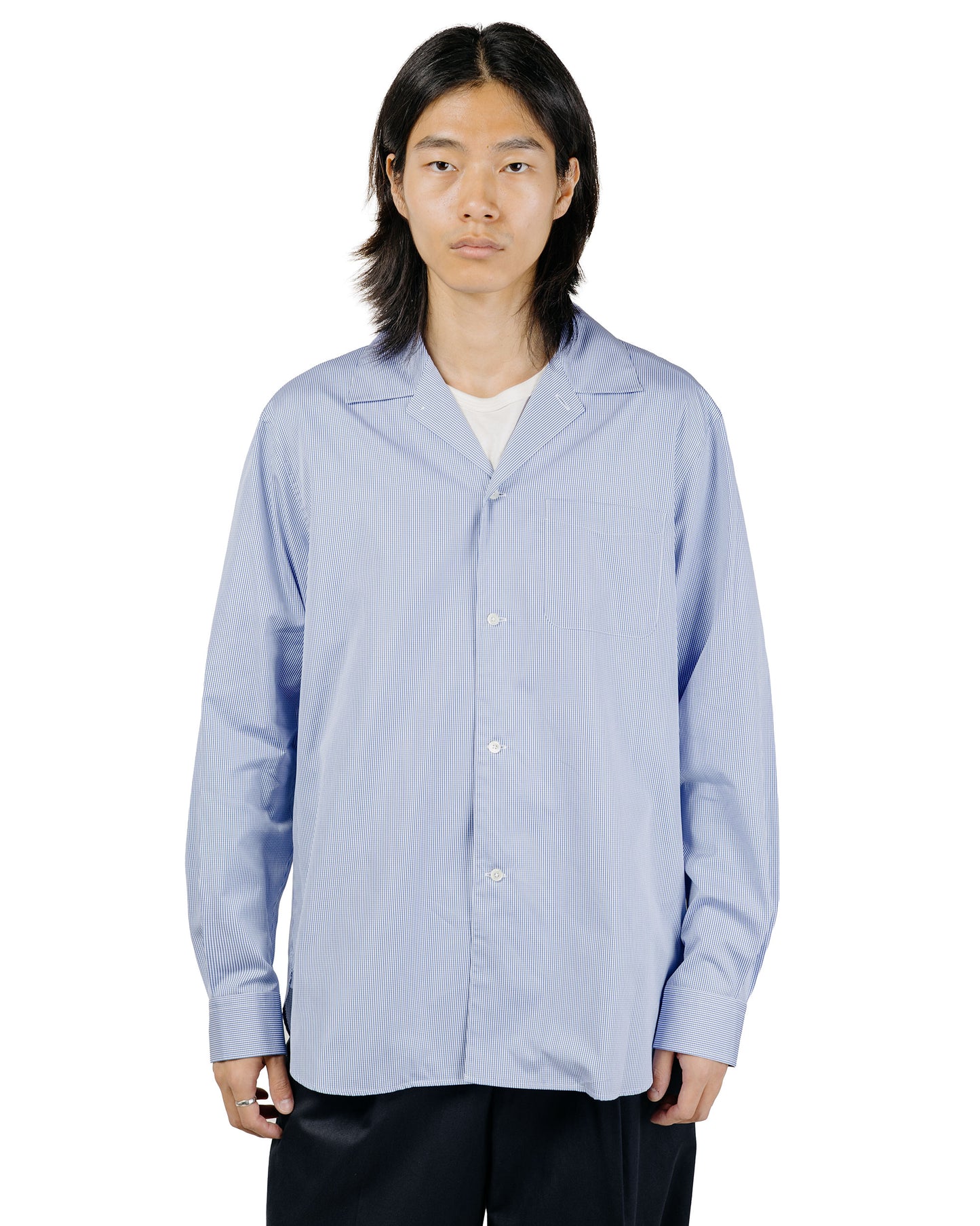 Universal Products L/S Dress Shirts Blue