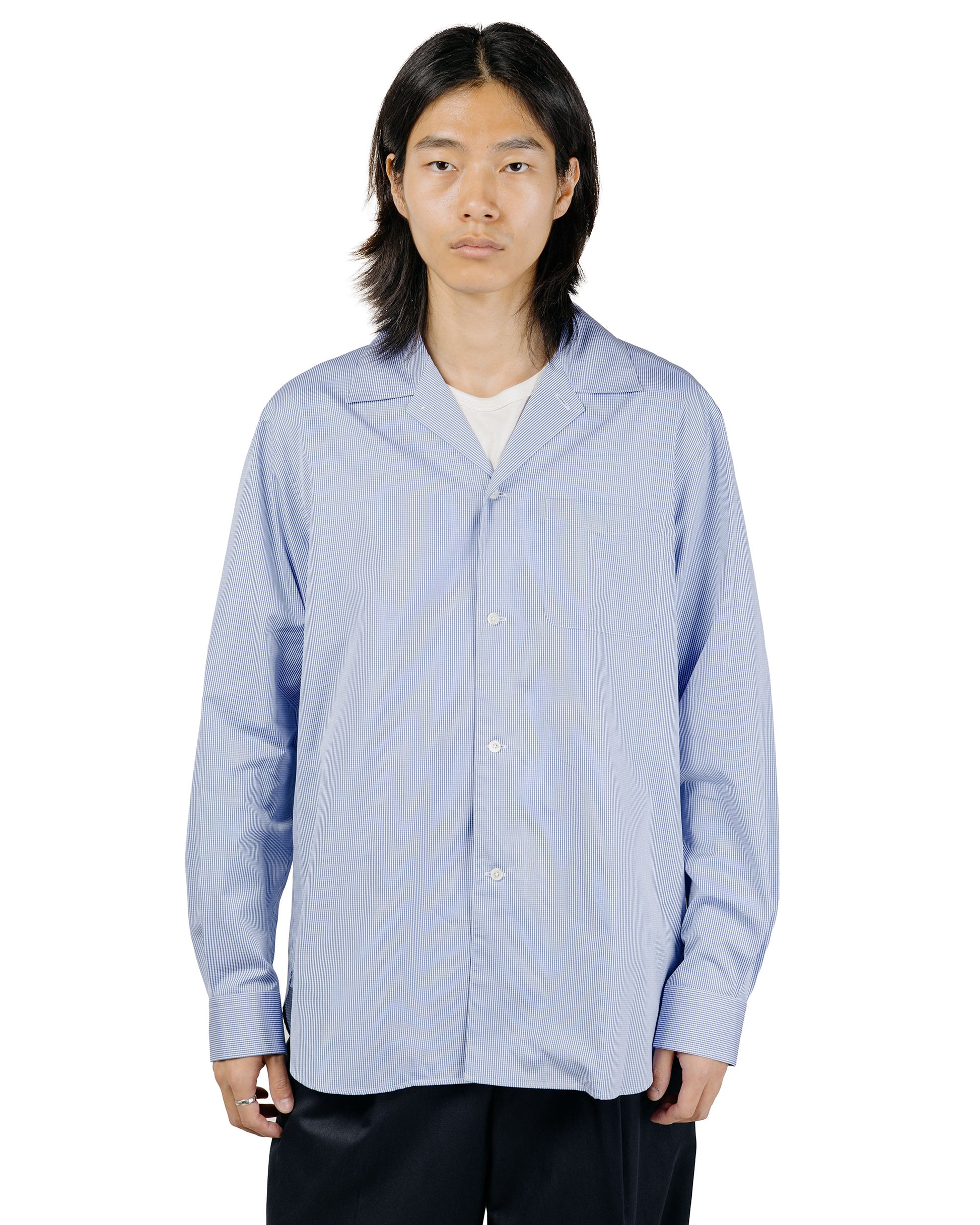 Universal Products L/S Dress Shirts Blue