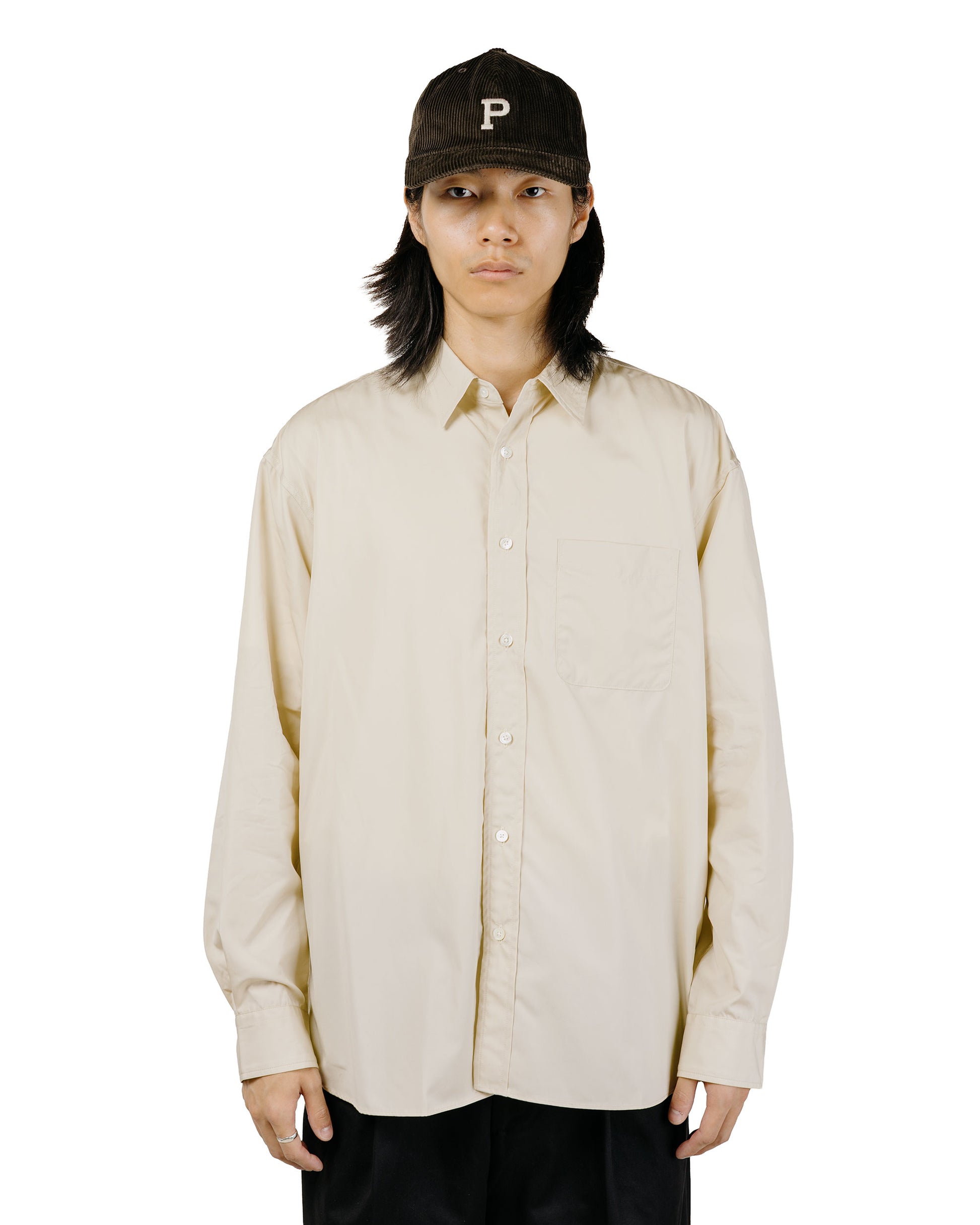 lost & found Universal Products Universal Products L/S Regular Shirts Ivory