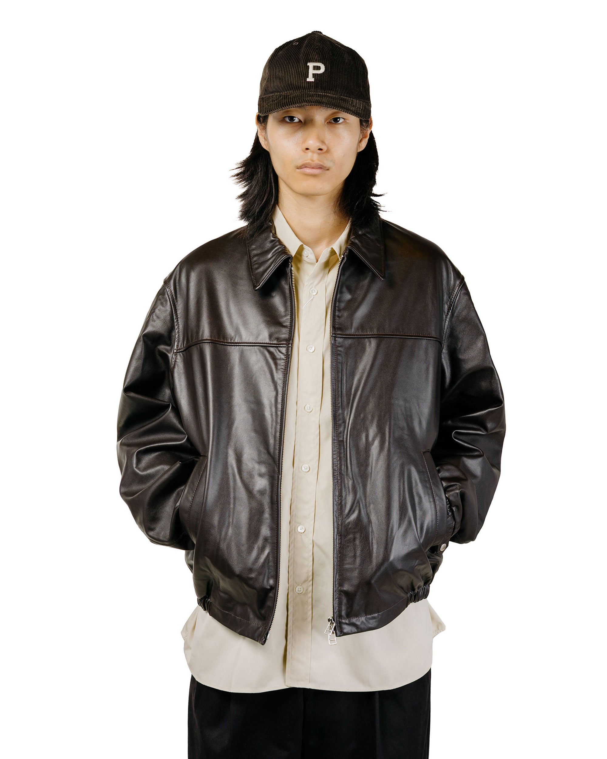 Universal Products Leather Jacket Brown