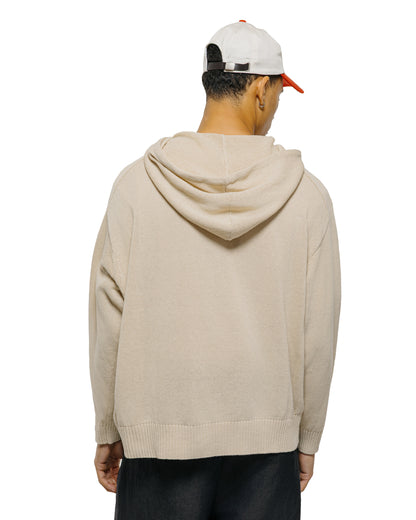 Universal Products Linen Knit Hoodie Ecru