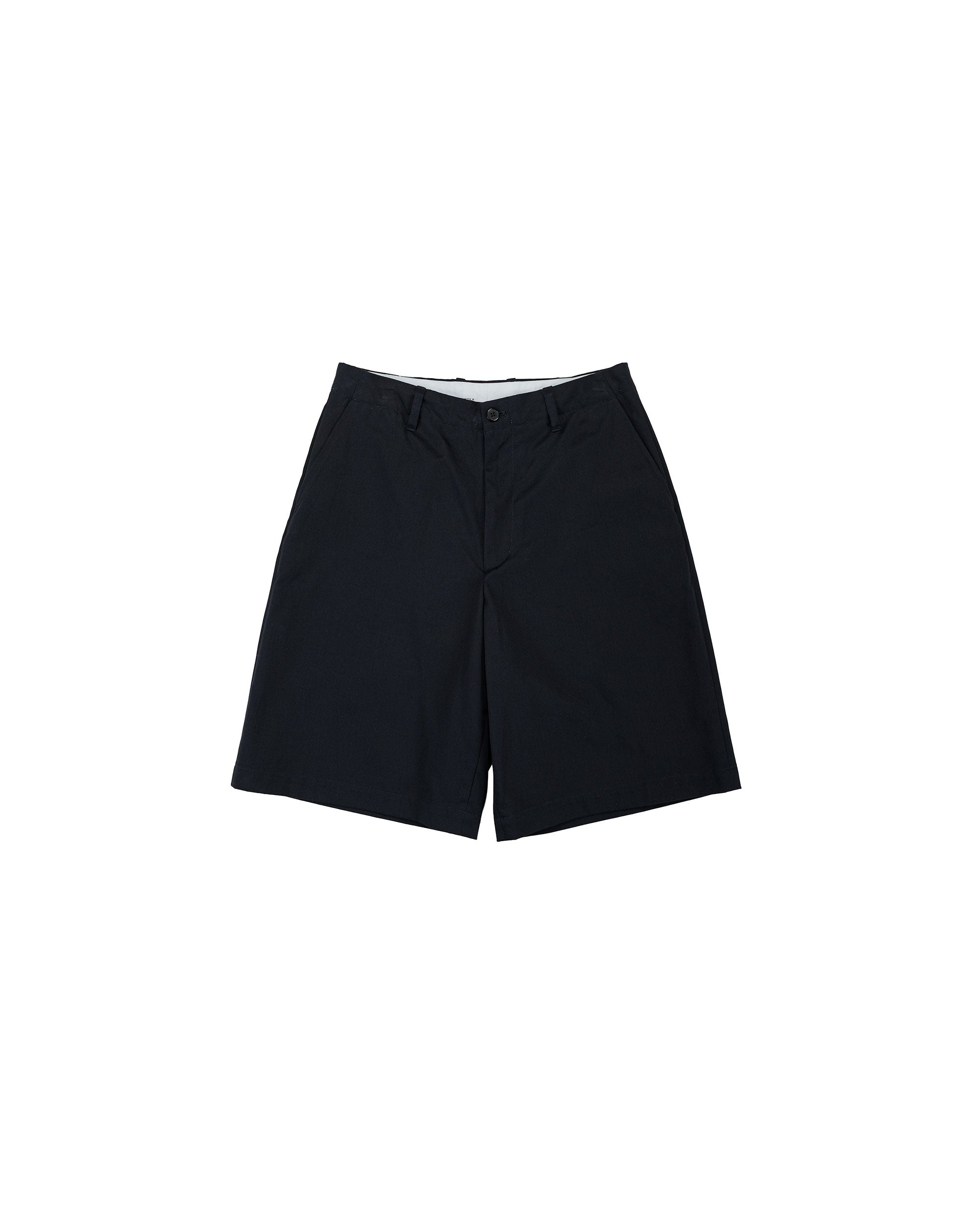 ユニバーサルプロダクツ　NO TUCK CHINO SHORTS[NAVY] Universal Products No Tuck Chino Shorts Navy