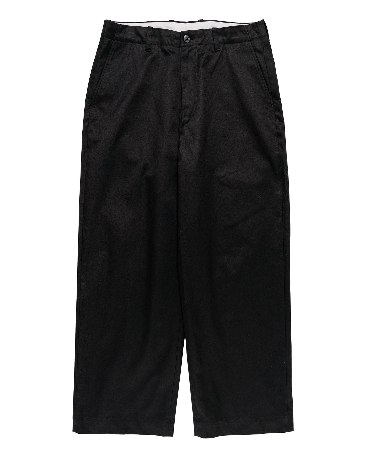 lost & found Universal Products Universal Products No Tuck Chino Trousers Black
