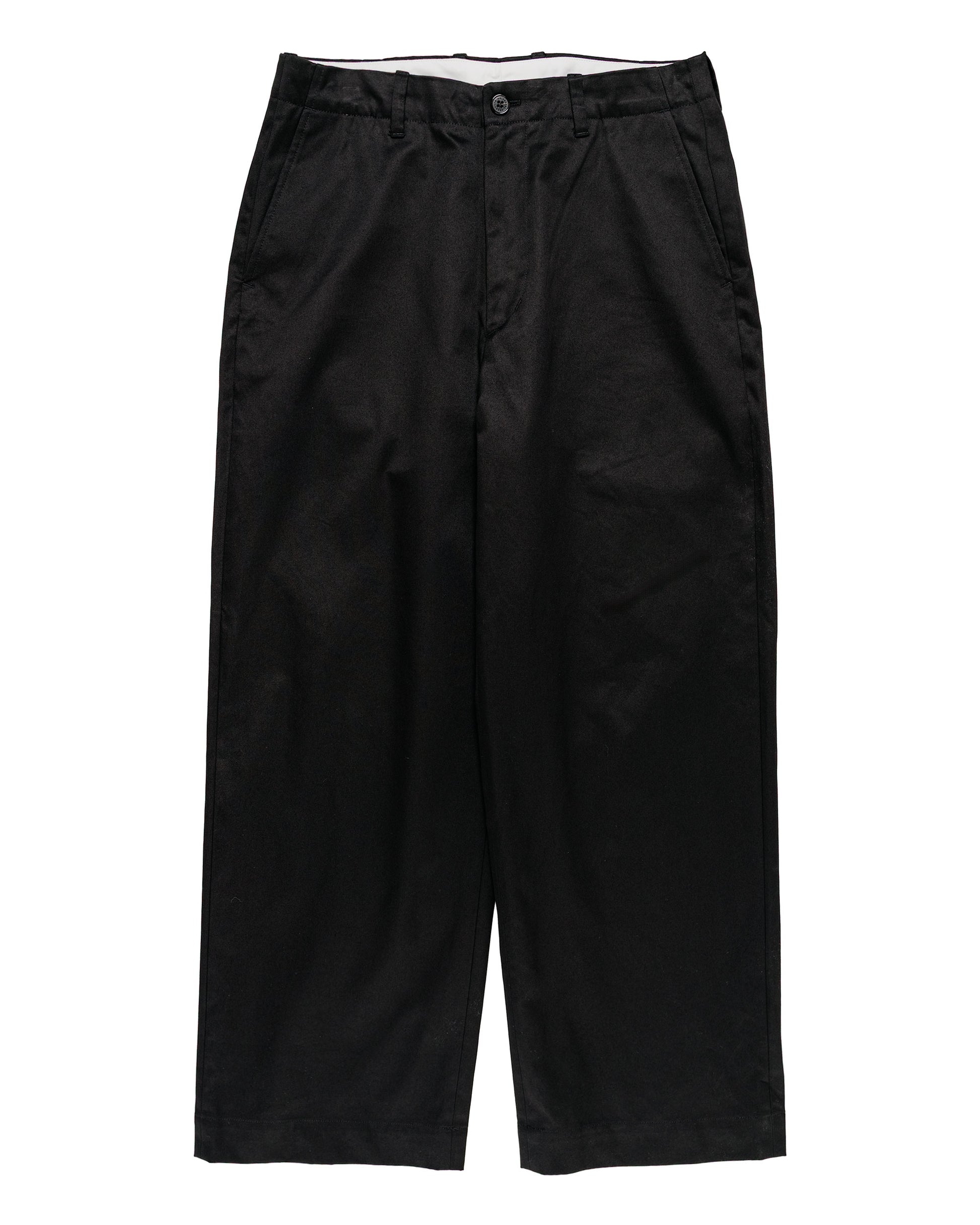 lost & found Universal Products Universal Products No Tuck Chino Trousers Black