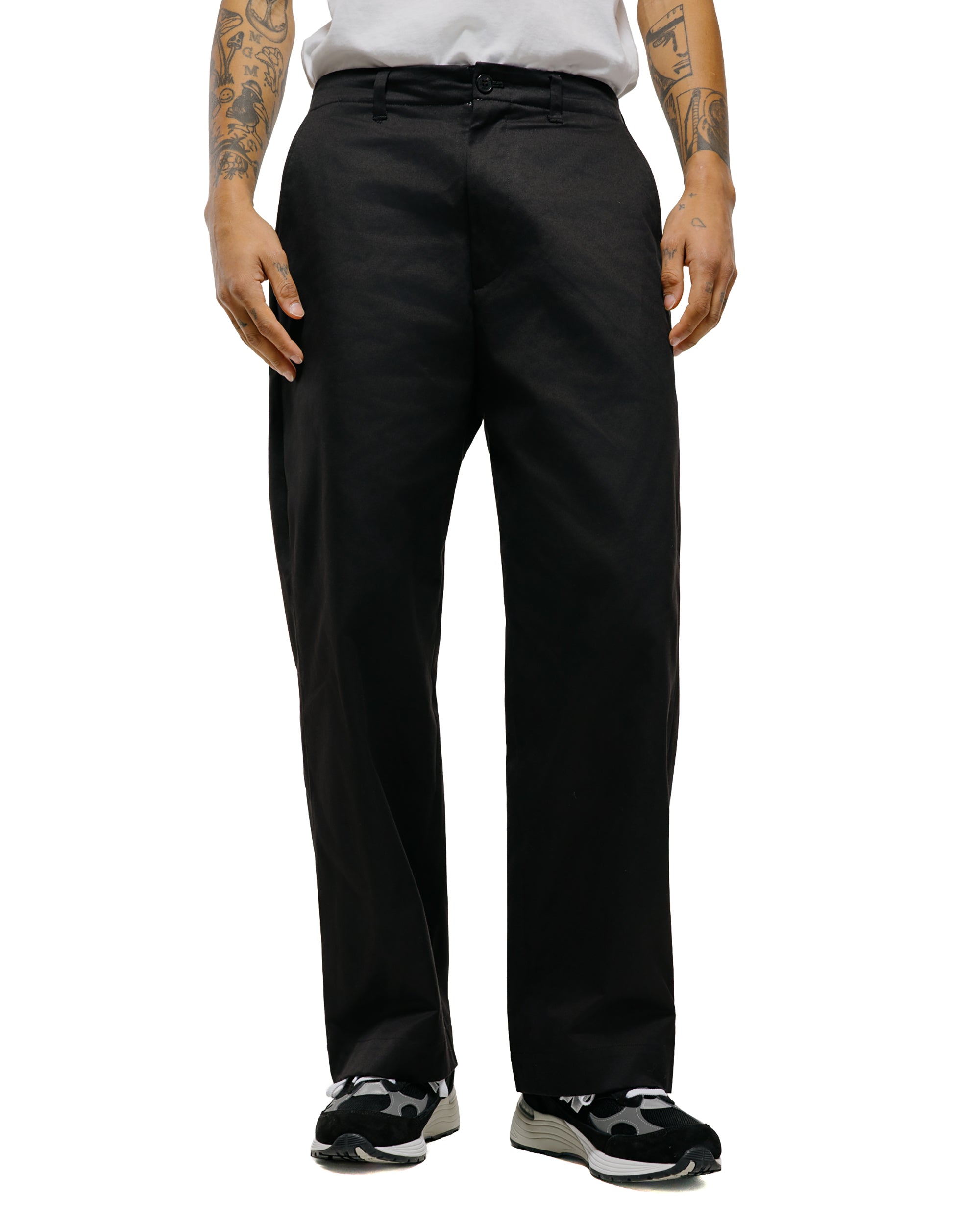 Universal Products No Tuck Chino Trousers Black