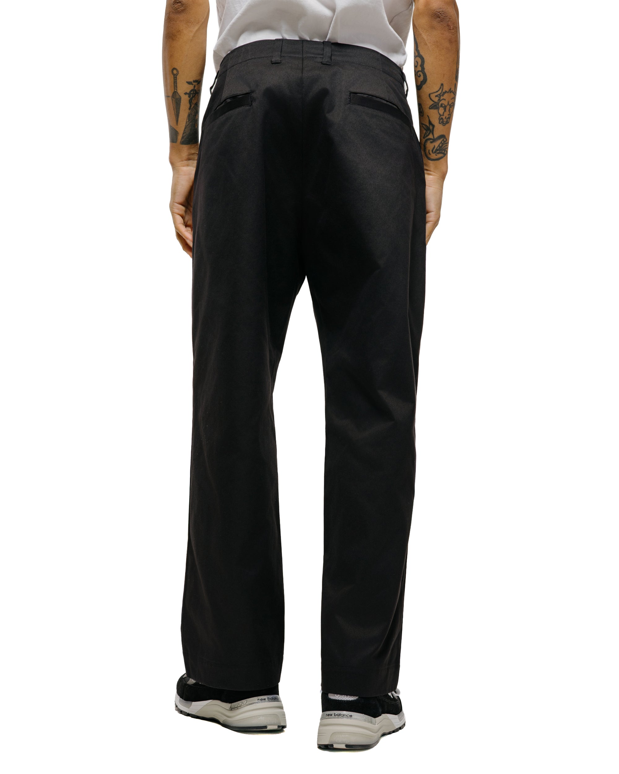 Universal Products No Tuck Chino Trousers Black