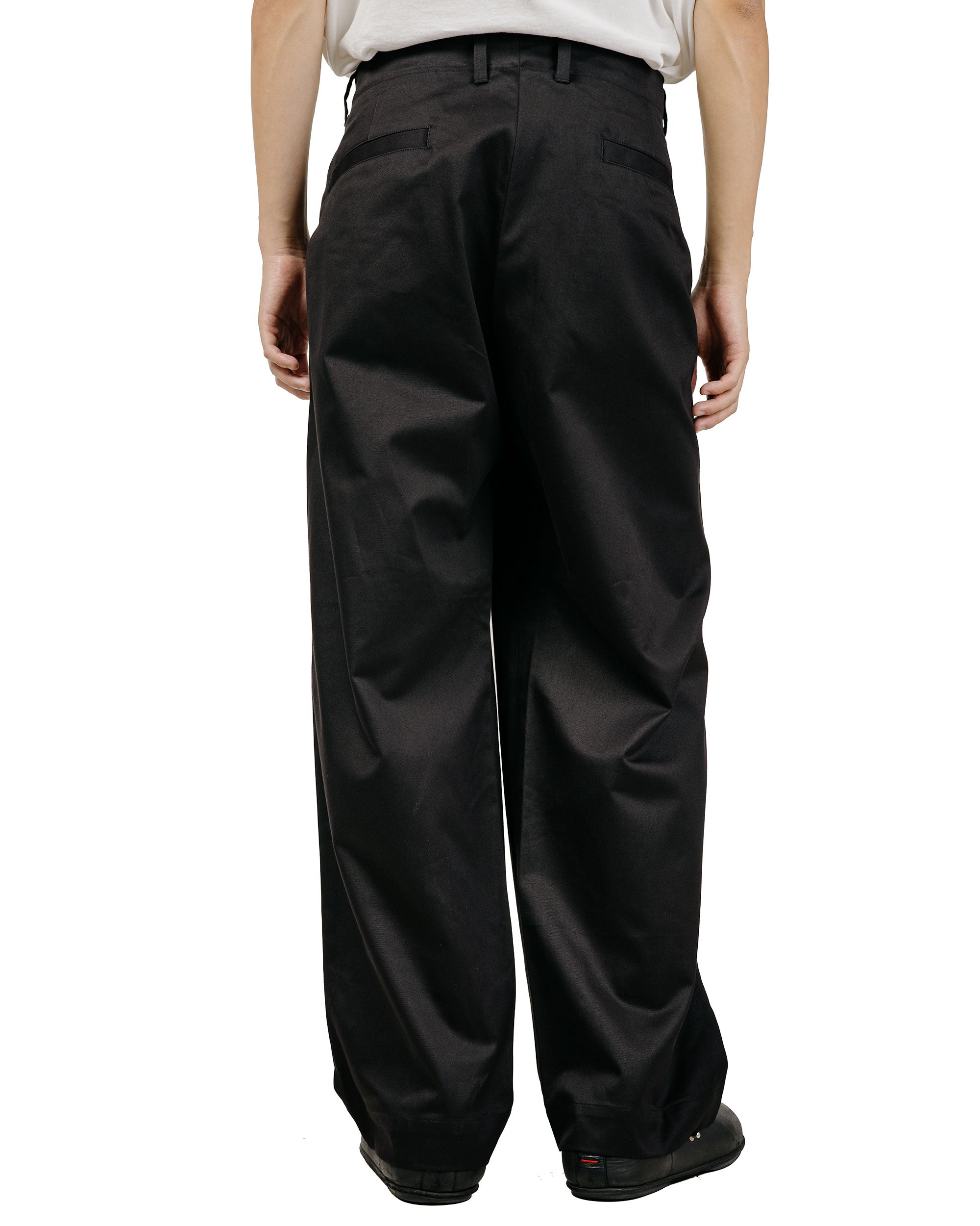 Universal Products No Tuck Chino Trousers Black