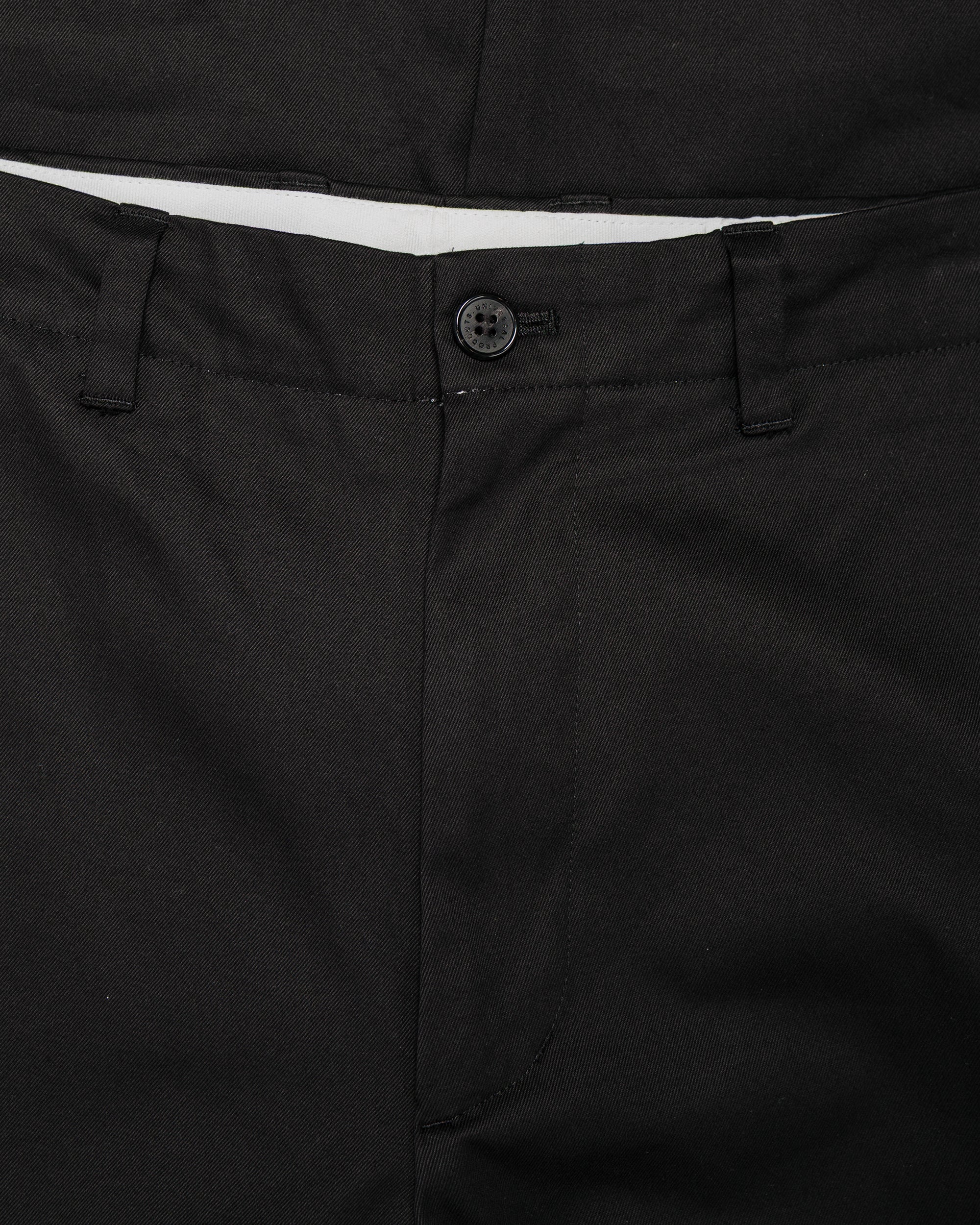 Universal Products No Tuck Chino Trousers Black