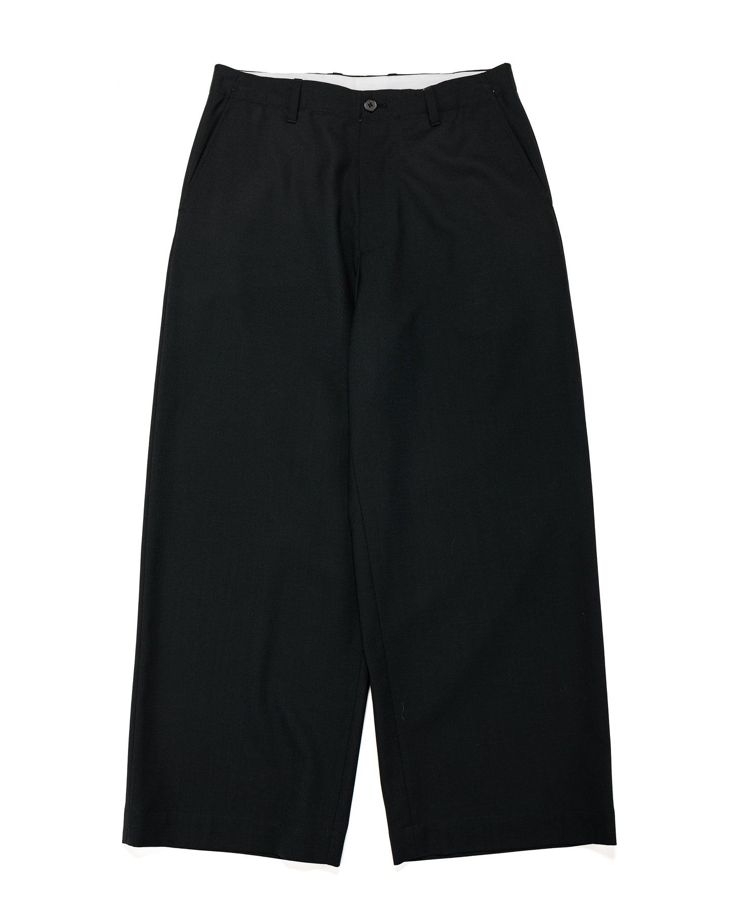 Universal Products Summer Wool Wide Trousers Black