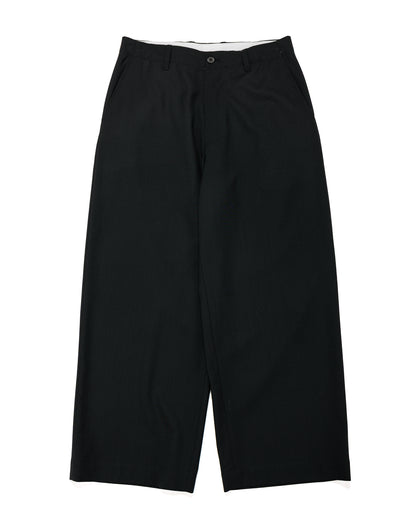Universal Products Summer Wool Wide Trousers Black