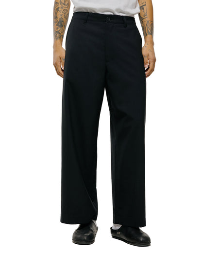 Universal Products Summer Wool Wide Trousers Black